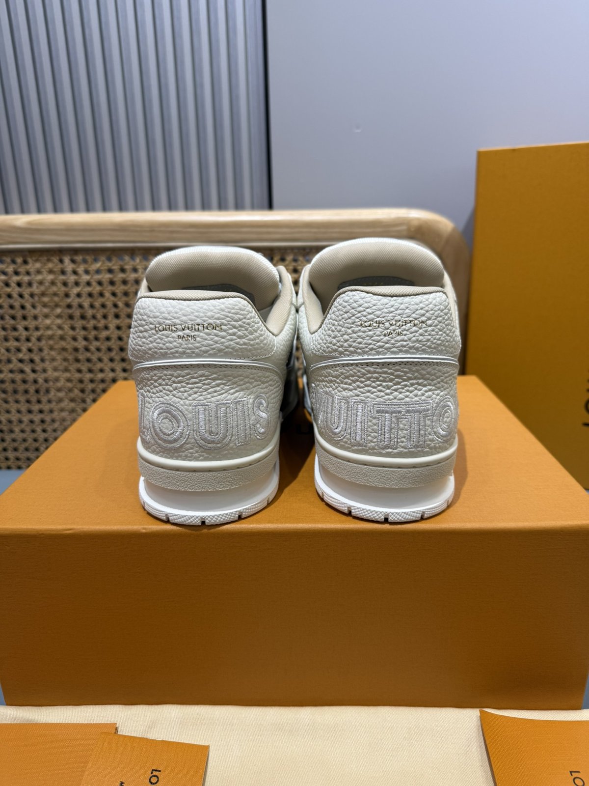 Sneakers Trainer Velcro 'Gris Clair'