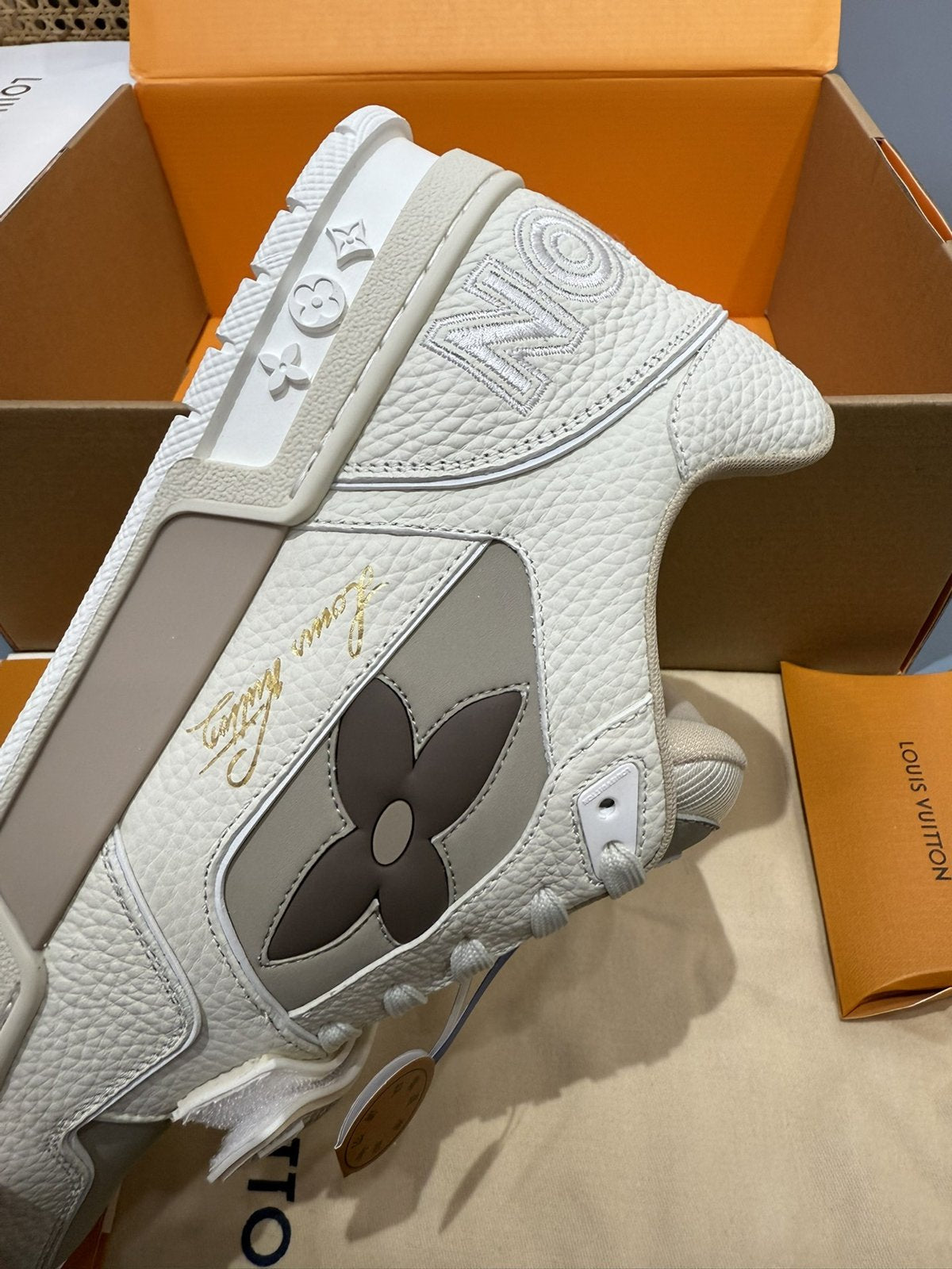 Sneakers Trainer Velcro 'Gris Clair' — vue 11