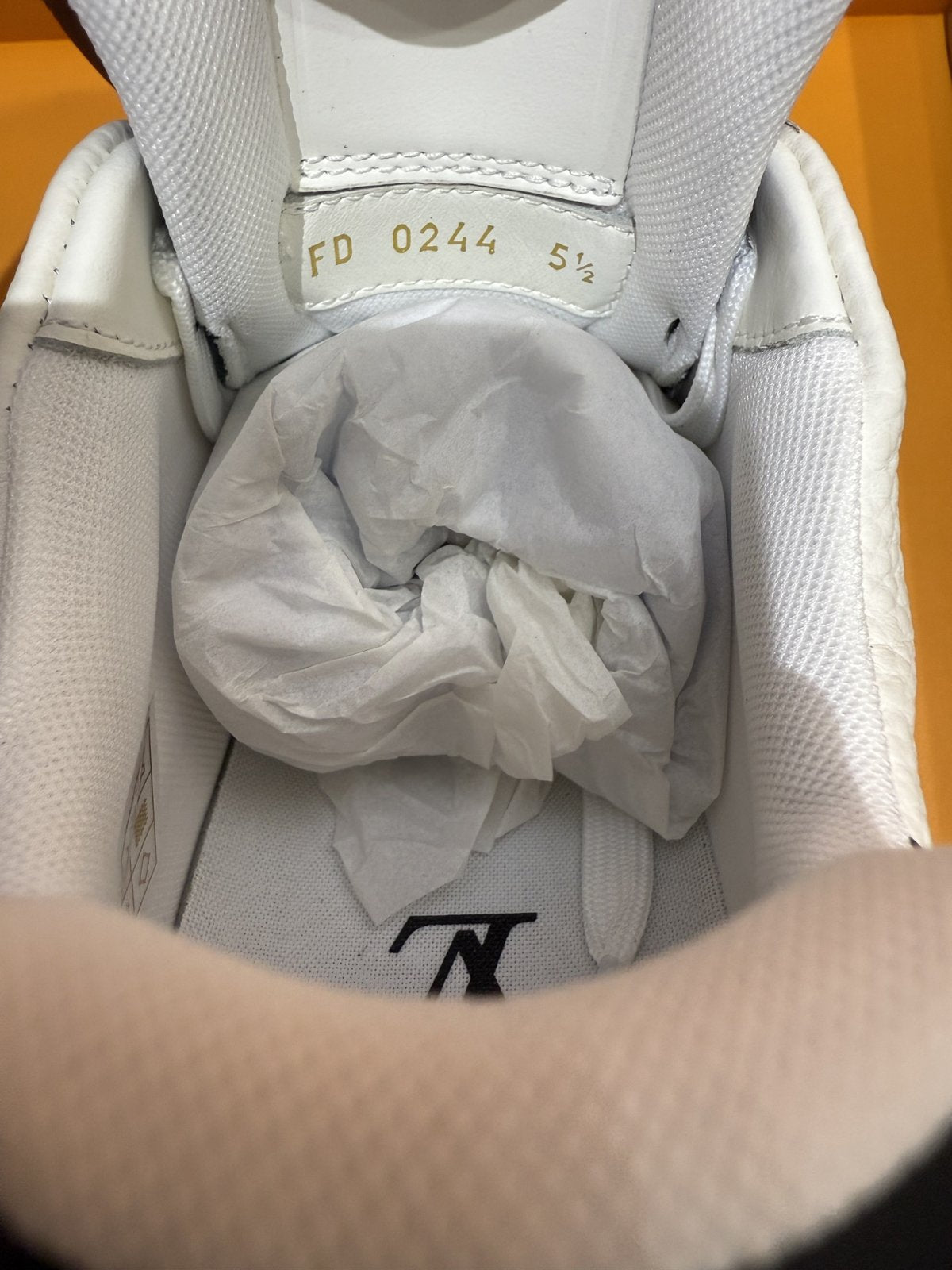 Sneakers Trainer 'Blanc Noir Bleu Roi' — vue 6