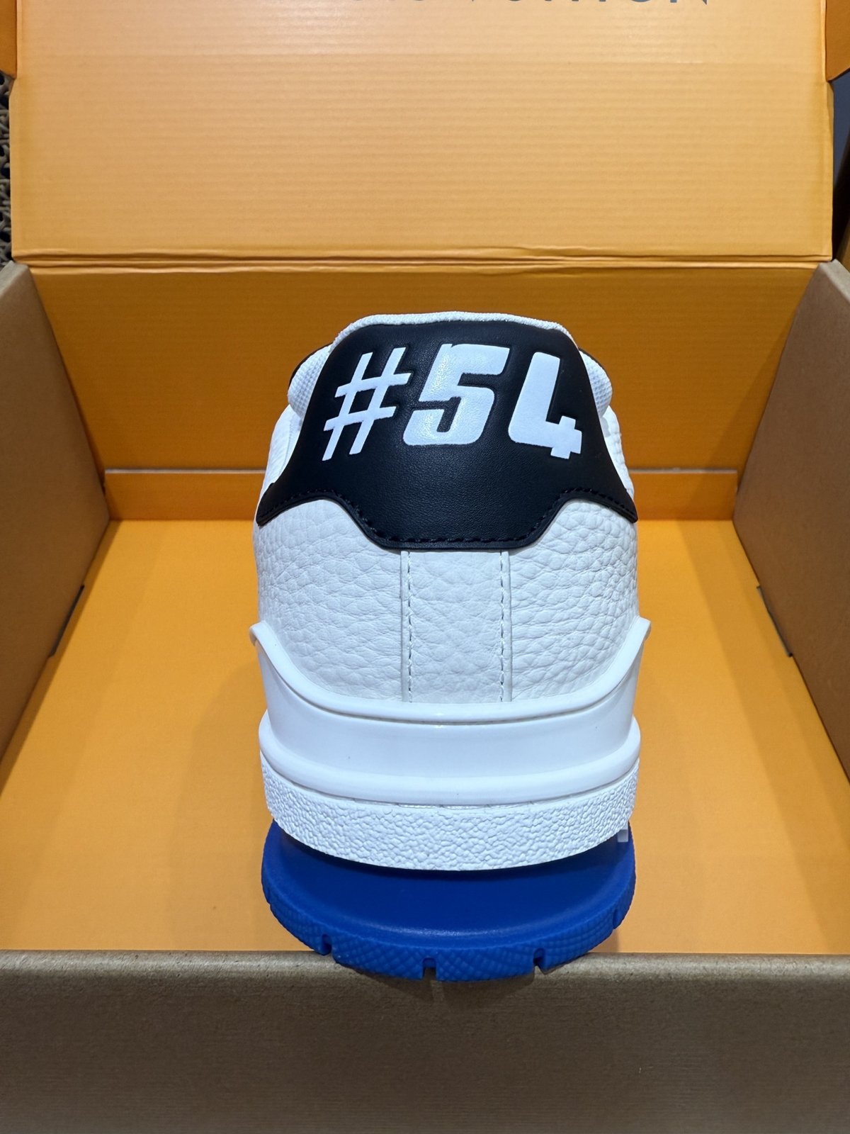 Sneakers Trainer 'Blanc Noir Bleu Roi' — vue 10