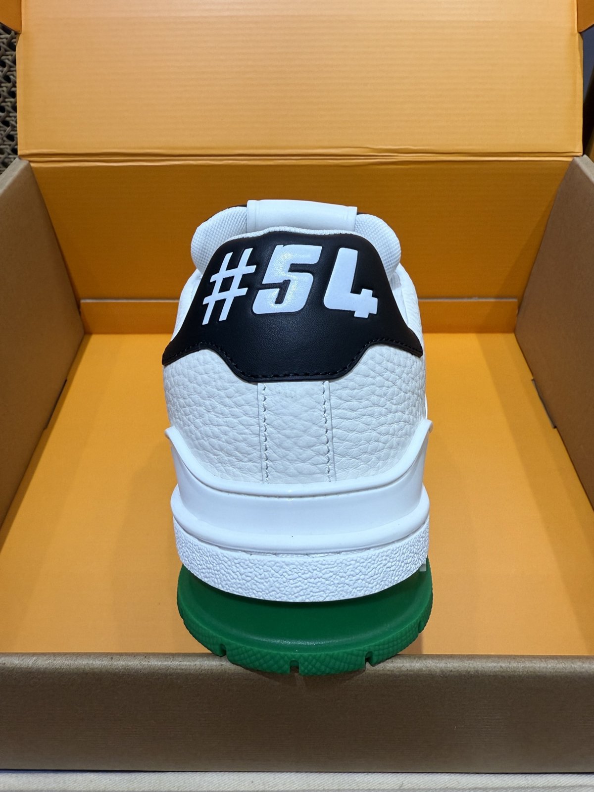 Sneakers Trainer 'Blanc Noir Vert' — vue 6