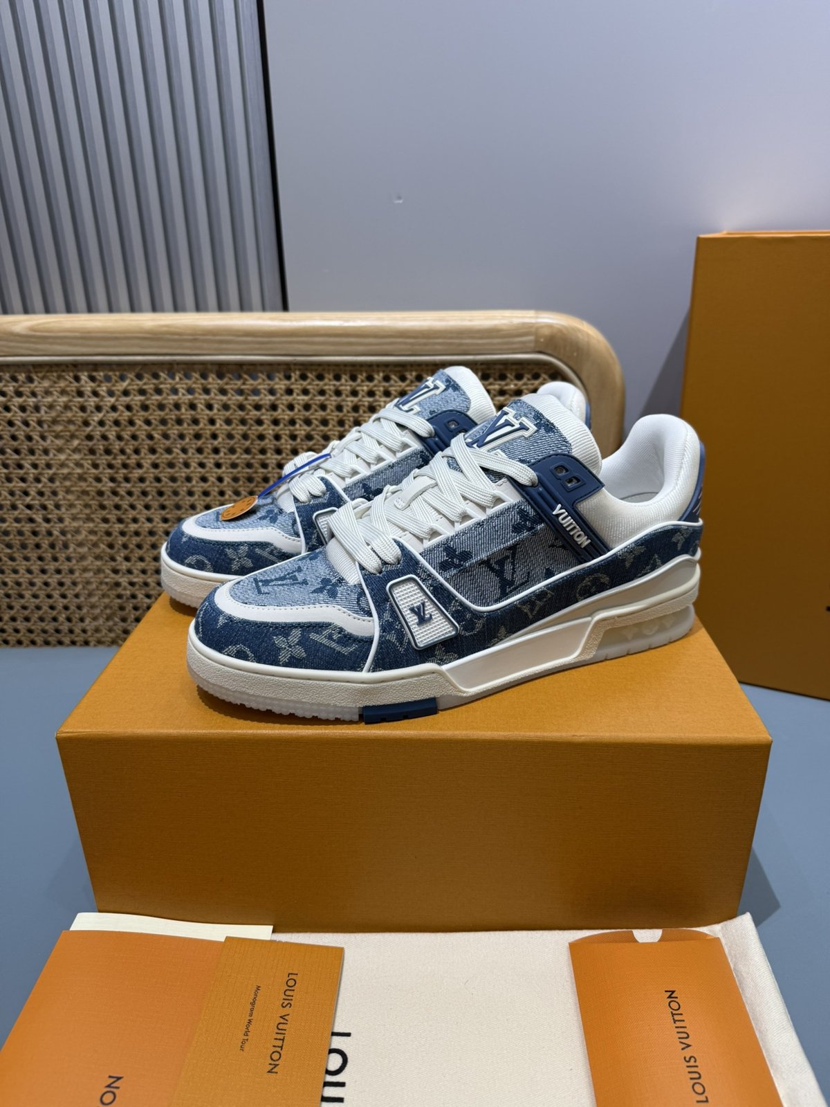 Sneakers Trainer Denim 'Denim Bleu Clair' — vue 3