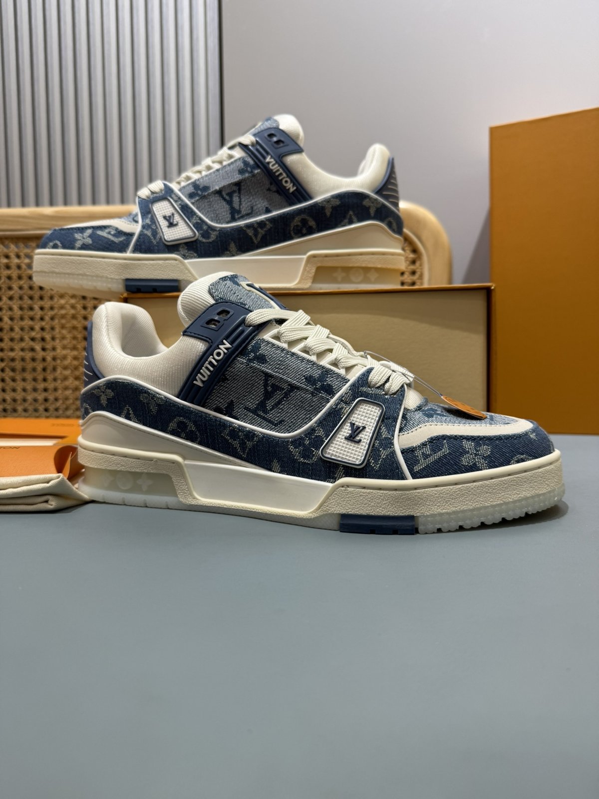 Sneakers Trainer Denim 'Denim Bleu Clair' — vue 5