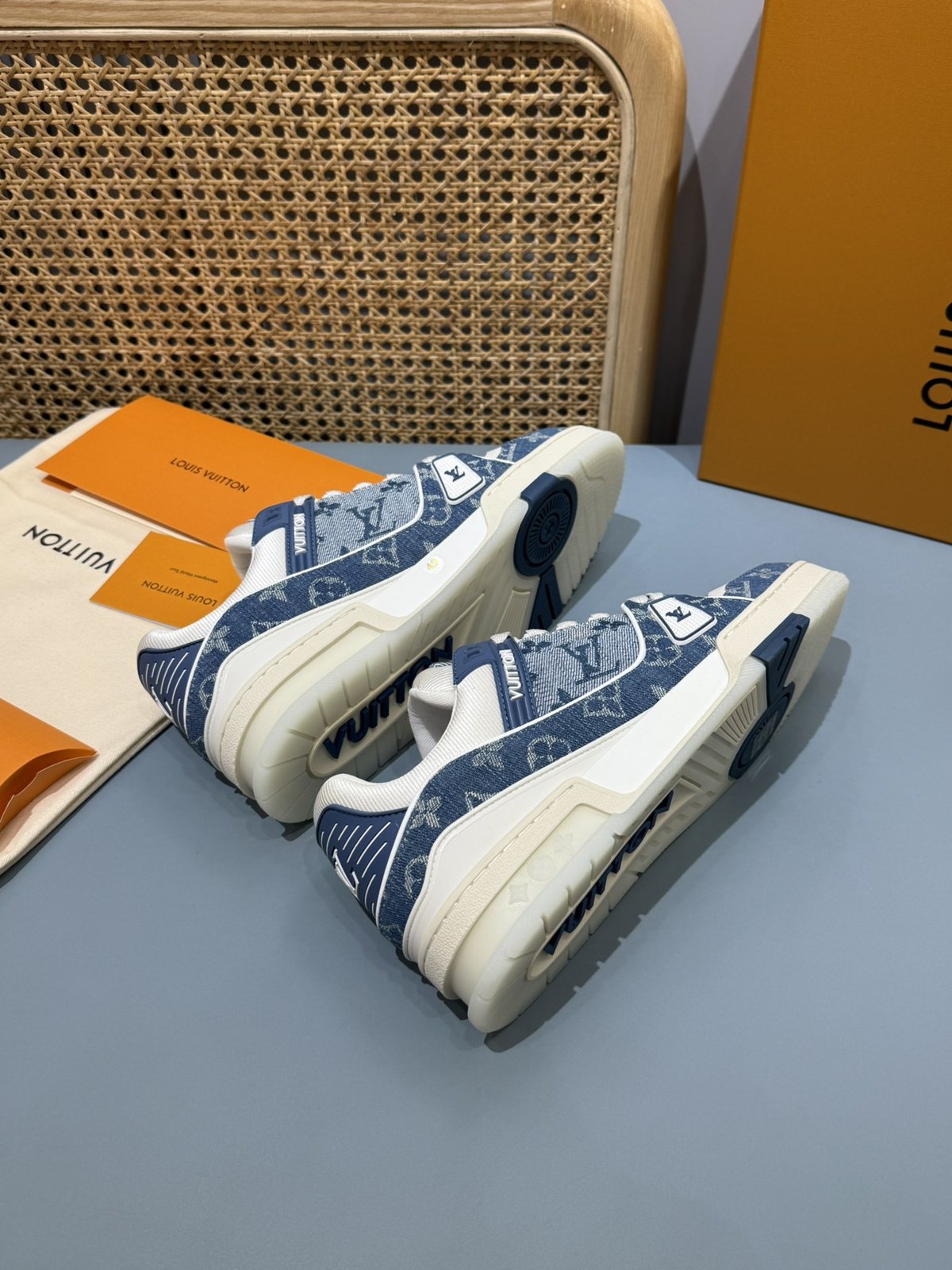 Sneakers Trainer Denim 'Denim Bleu Clair' — vue 14