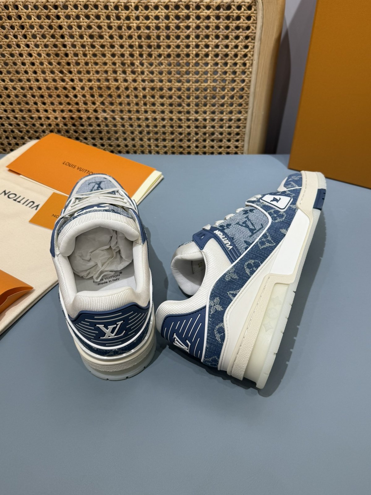 Sneakers Trainer Denim 'Denim Bleu Clair' — vue 15