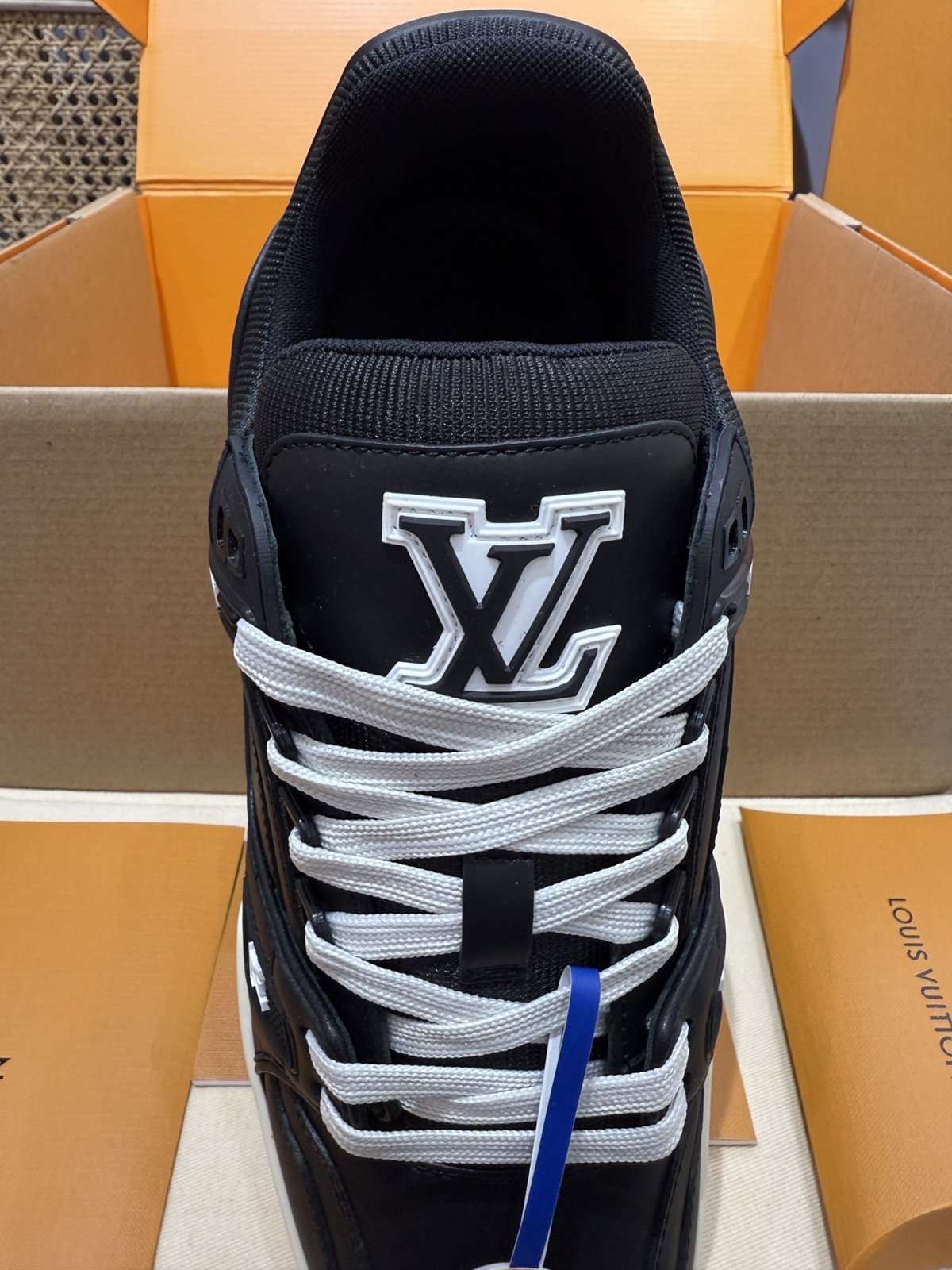 Sneakers Trainer 'Noir Bleu' — vue 7