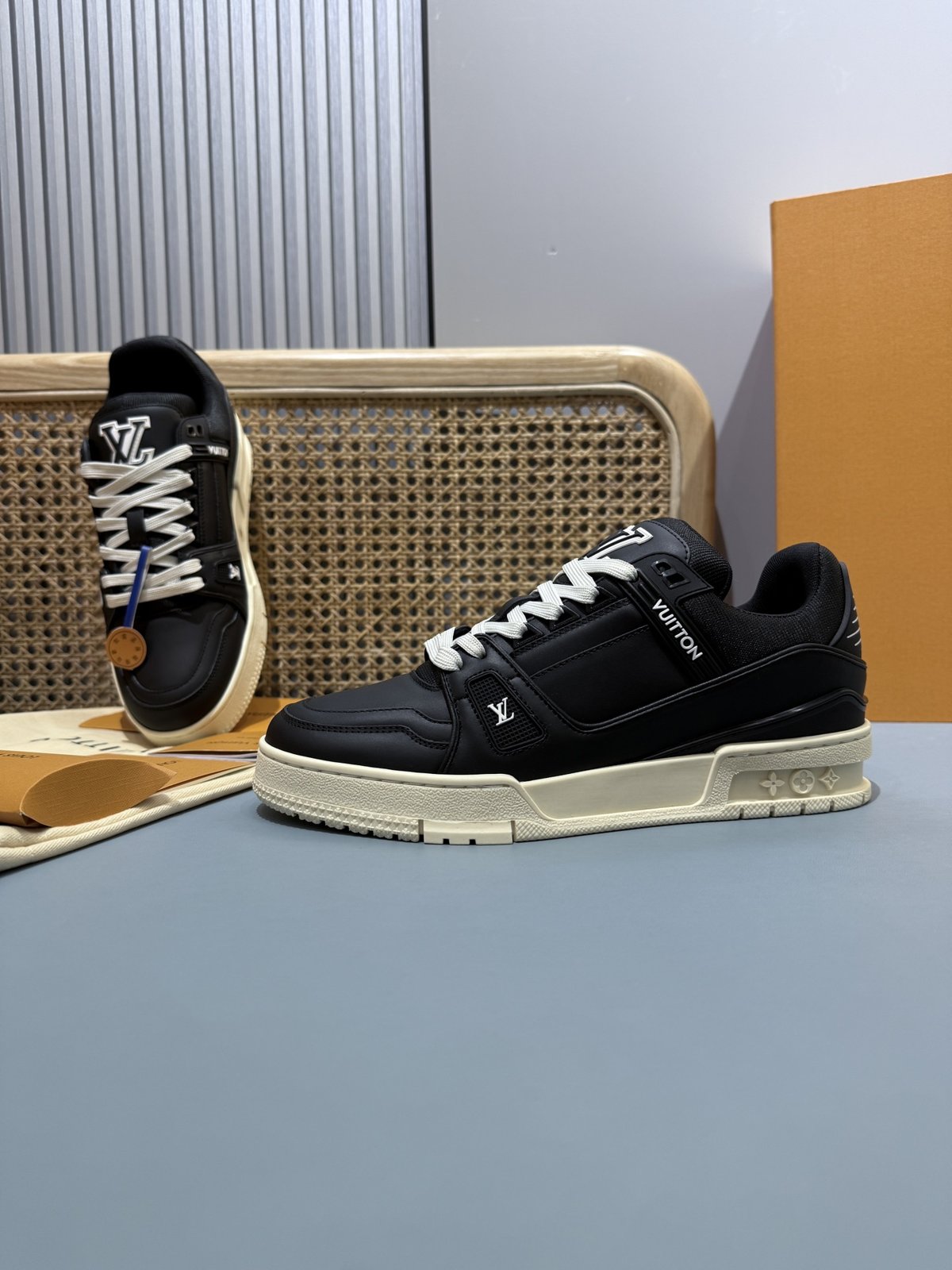 Sneakers Trainer 'Noir Bleu' — vue 17