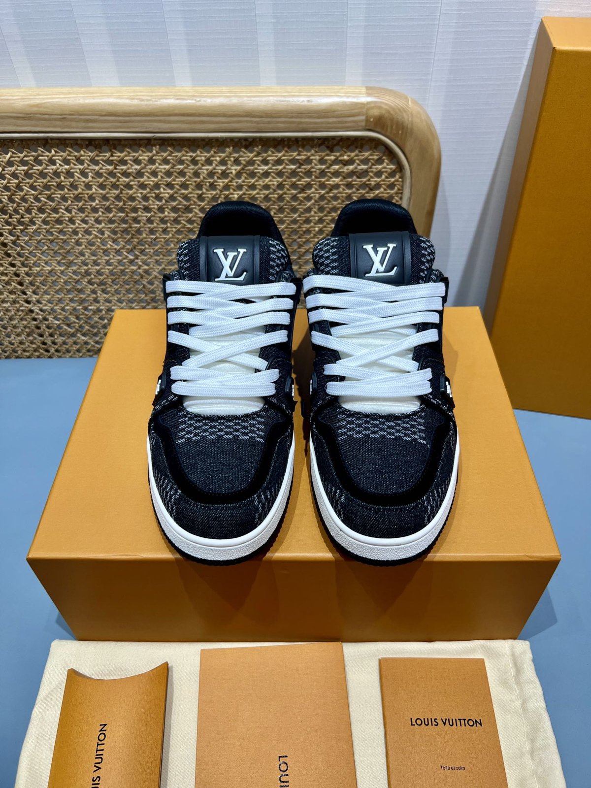 Sneakers Trainer Denim 'Denim Noir' — vue 4