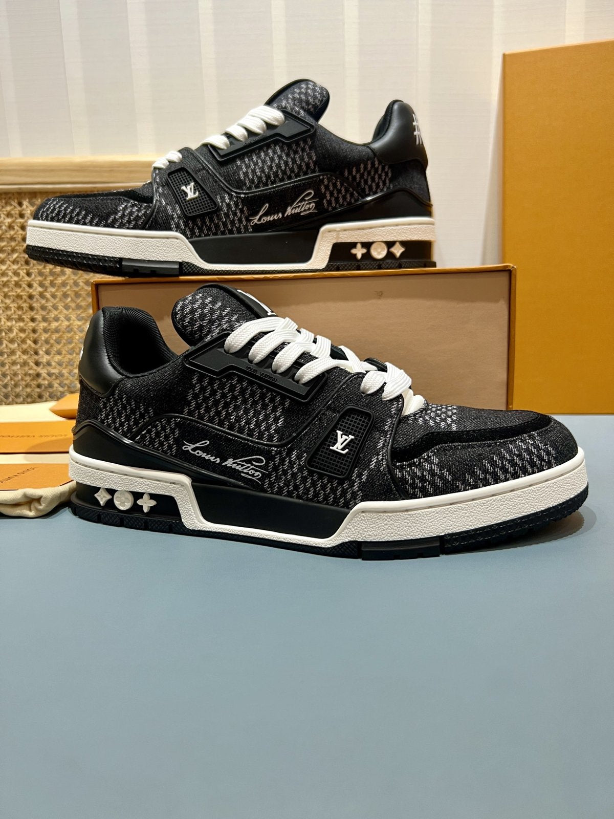 Sneakers Trainer Denim 'Denim Noir' — vue 5