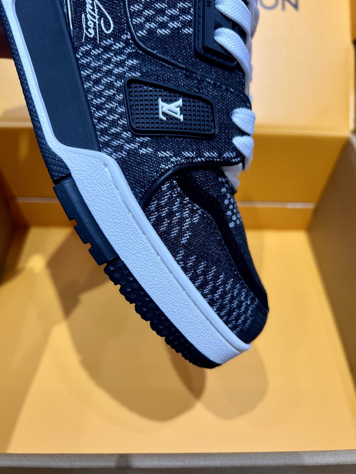 Sneakers Trainer Denim 'Denim Noir' — vue 9
