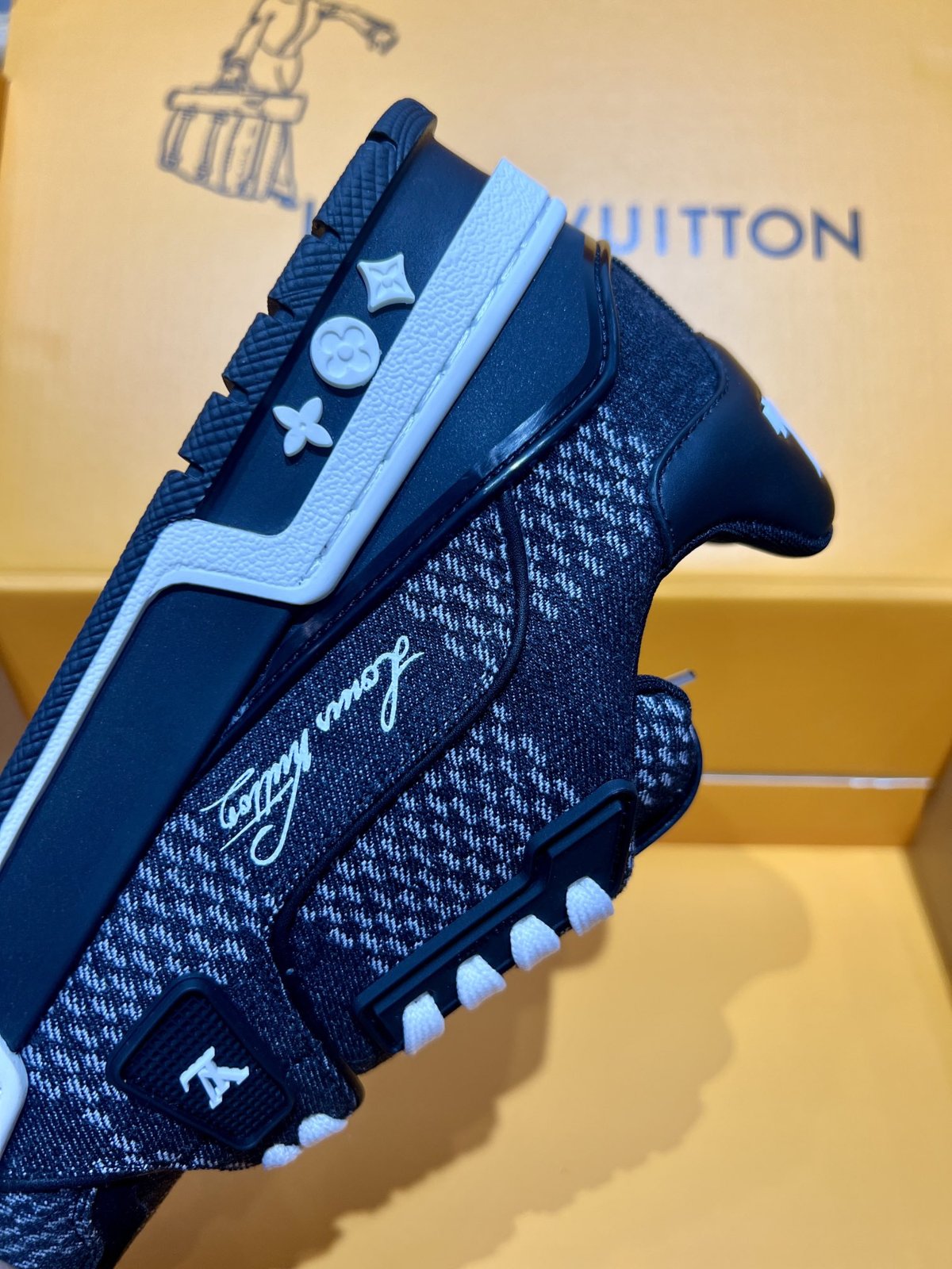Sneakers Trainer Denim 'Denim Noir' — vue 11