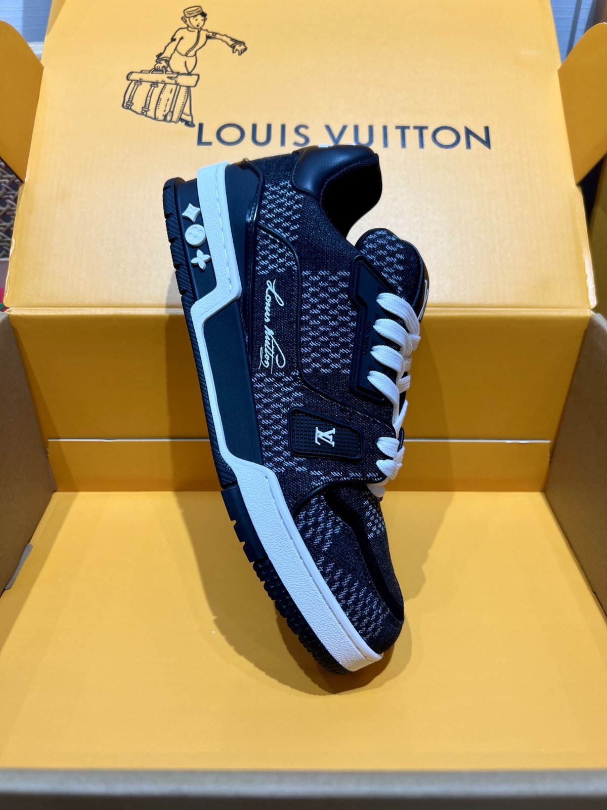 Sneakers Trainer Denim 'Denim Noir' — vue 13