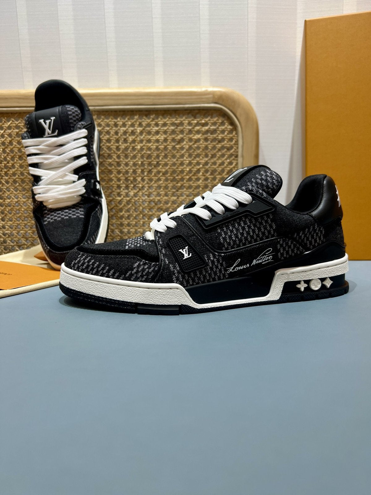 Sneakers Trainer Denim 'Denim Noir' — vue 16