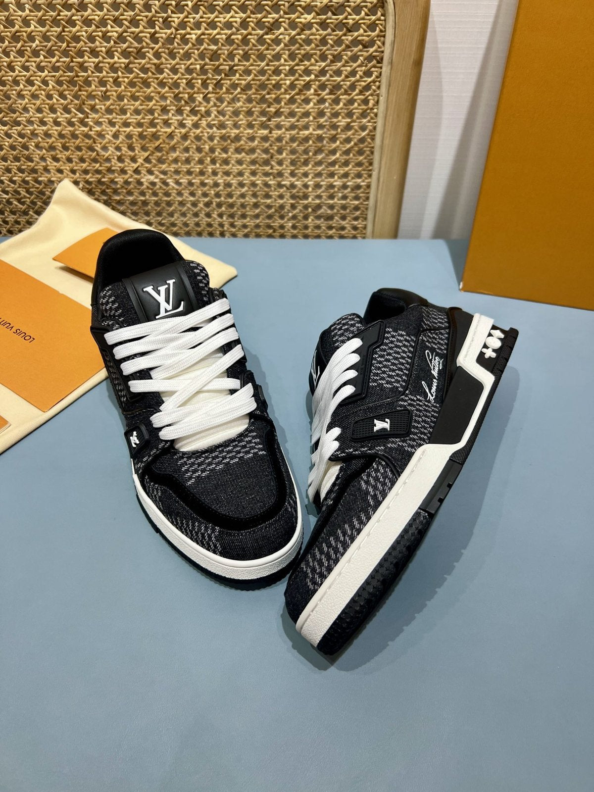 Sneakers Trainer Denim 'Denim Noir' — vue 17
