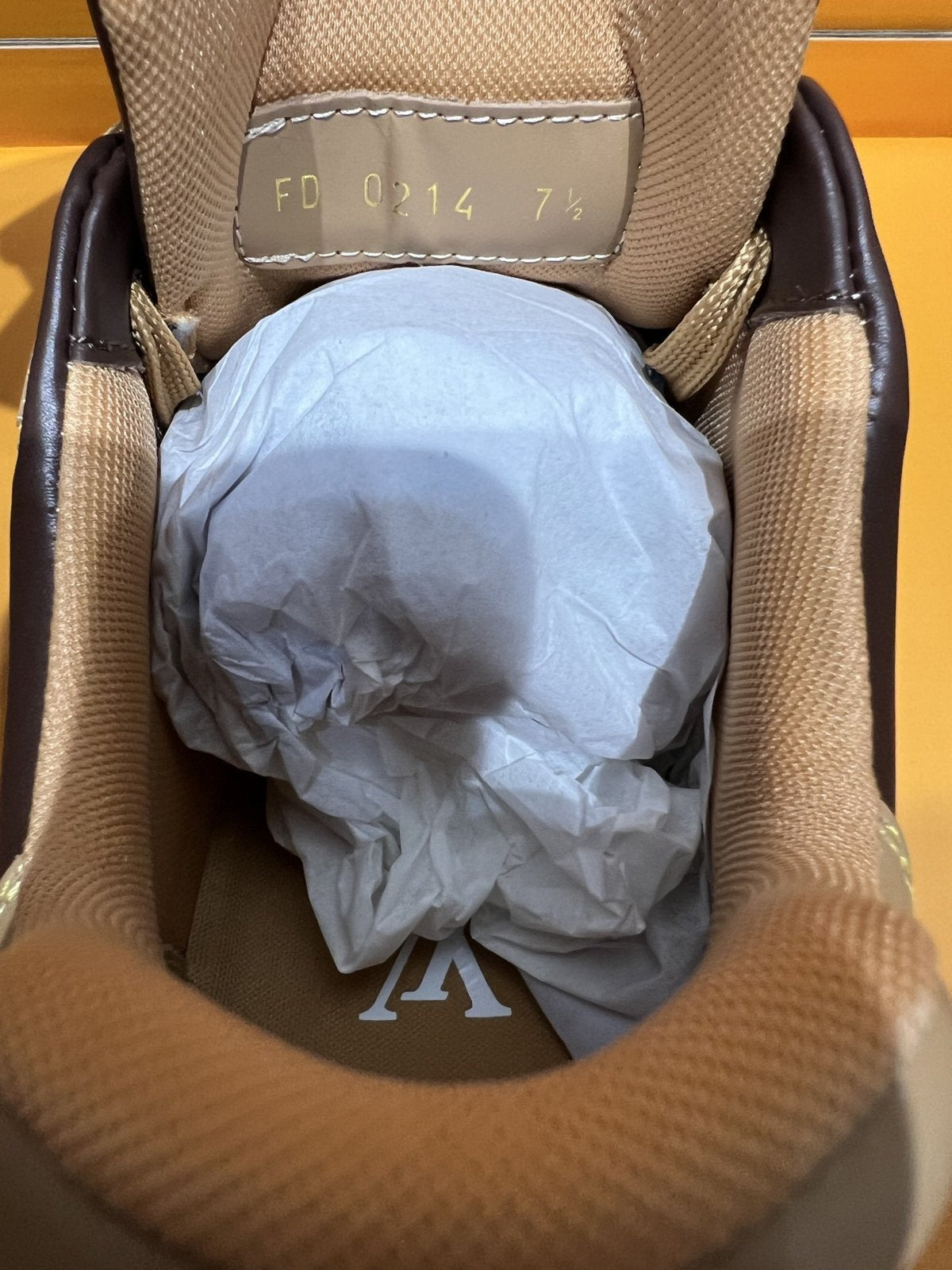Sneakers Trainer Rivets 'Marron Caramel' — vue 7
