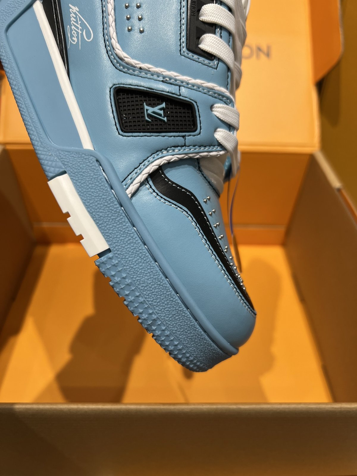 Sneakers Trainer Rivets 'Bleu Ciel' — vue 12