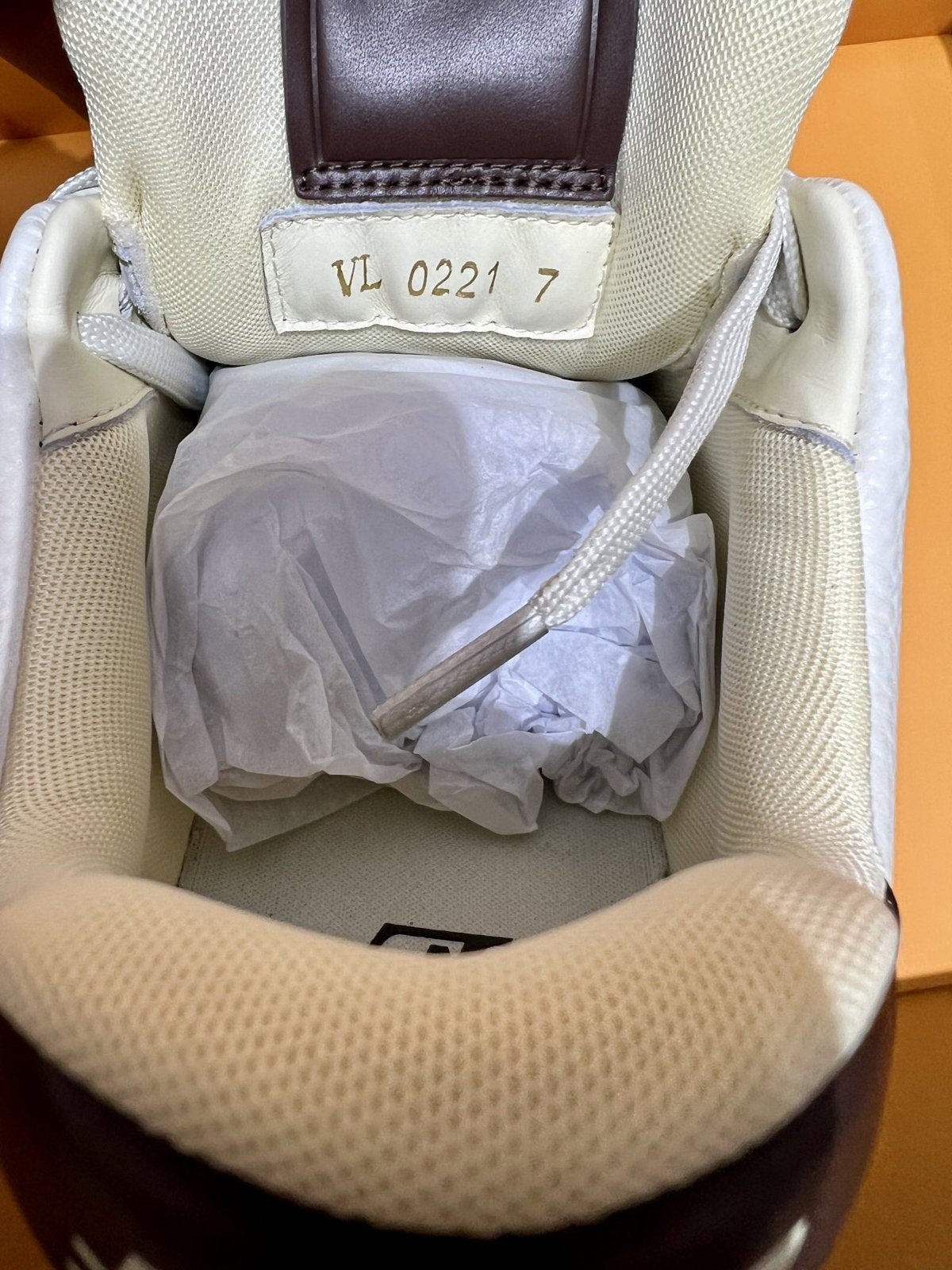 Sneakers Trainer 'Blanc Marron' — vue 6