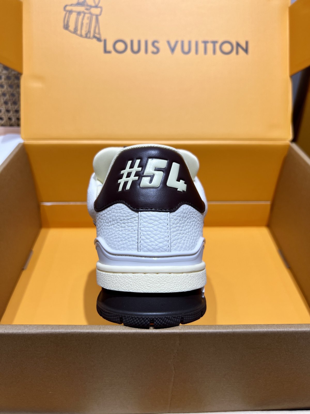 Sneakers Trainer 'Blanc Marron' — vue 7