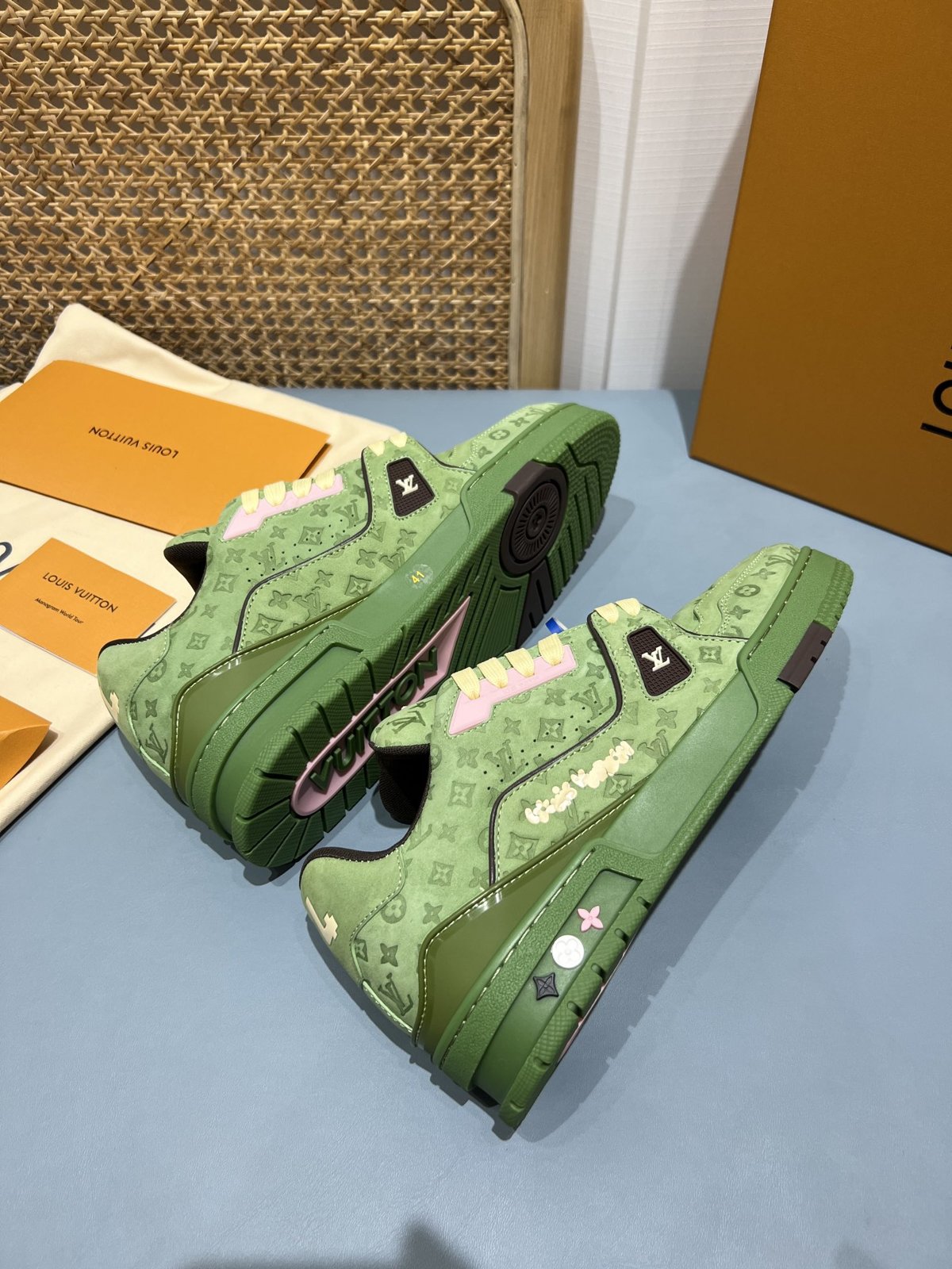 Sneakers Trainer 'Vert Monogram' — vue 14