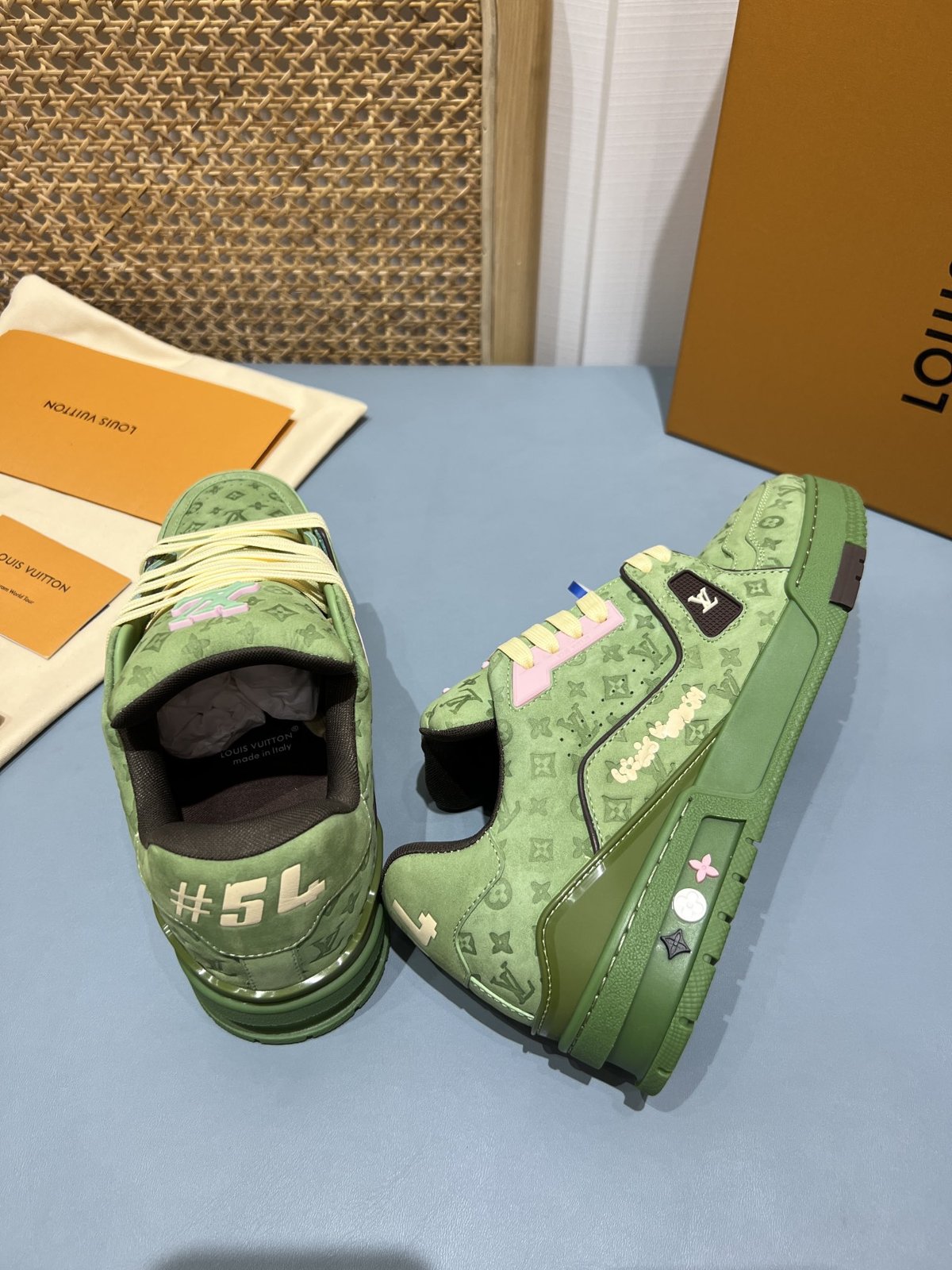 Sneakers Trainer 'Vert Monogram' — vue 15