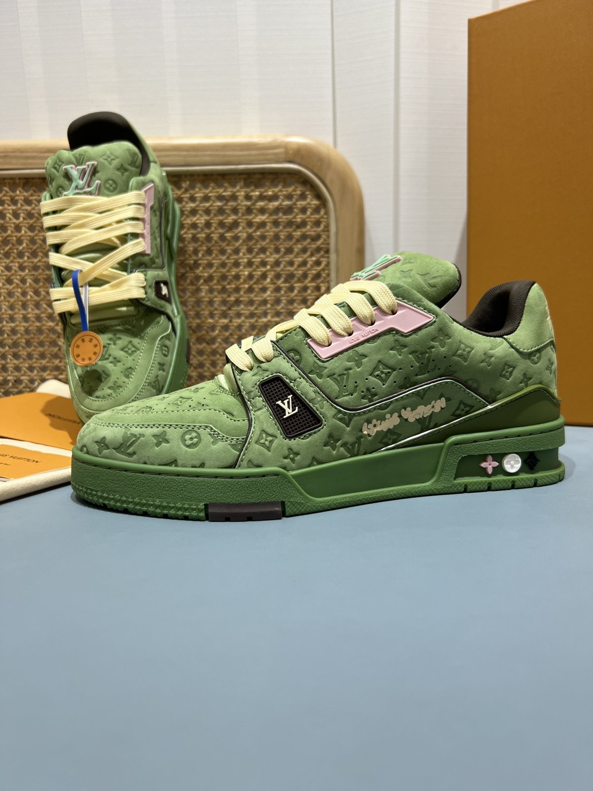 Sneakers Trainer 'Vert Monogram' — vue 16