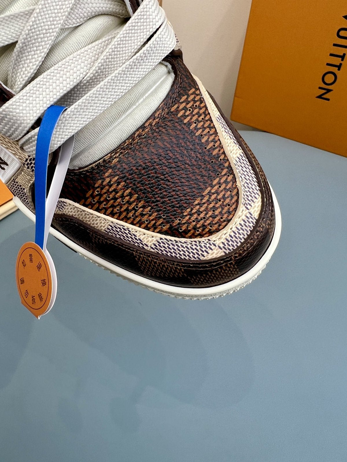 Sneakers Trainer 'Marron Damier' — vue 7