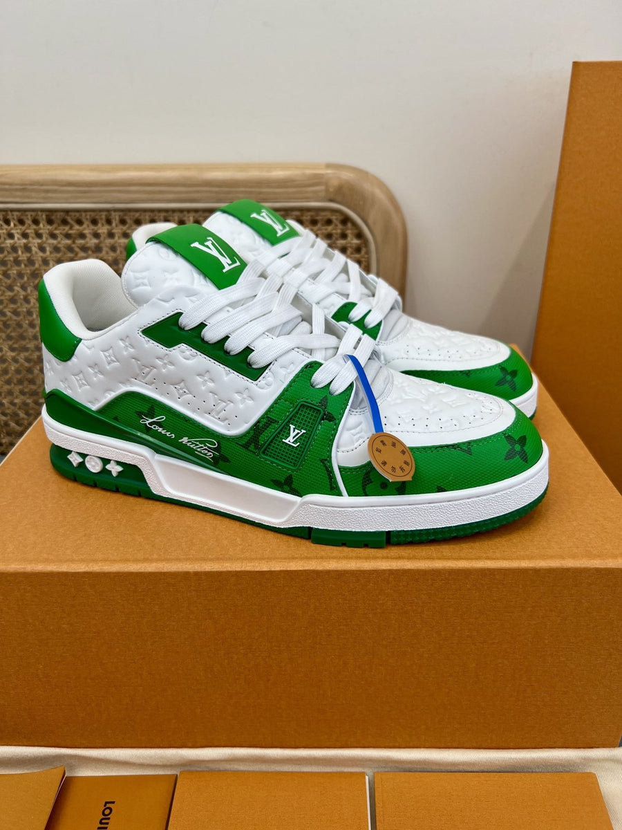 Sneakers Trainer 'Blanc Vert Classique'