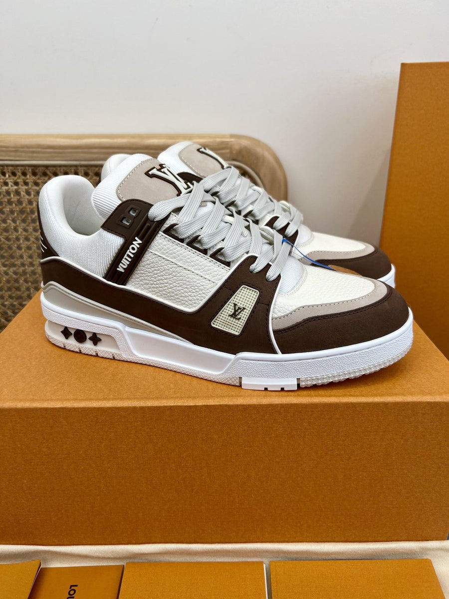 Sneakers Trainer 'Blanc Marron Classique'