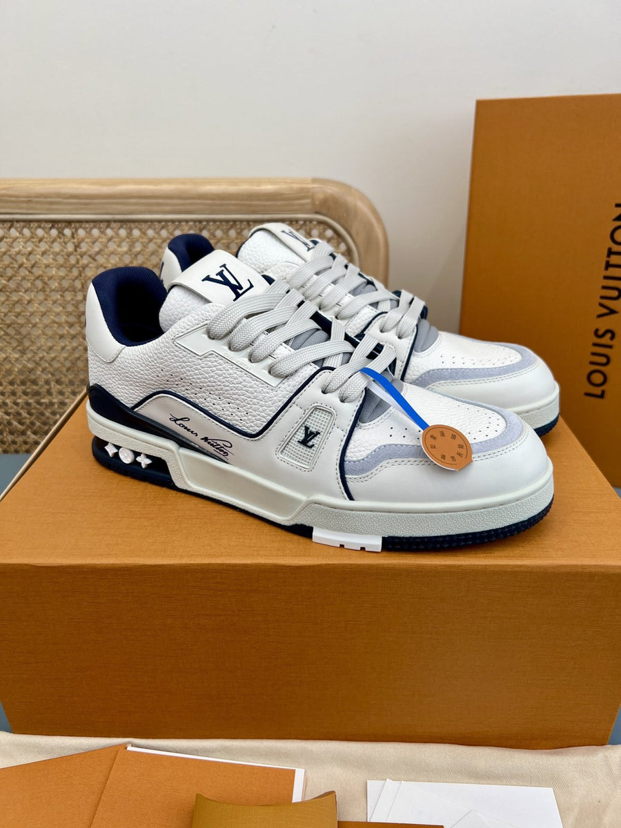 Sneakers Trainer 'Blanc Marine Classique'