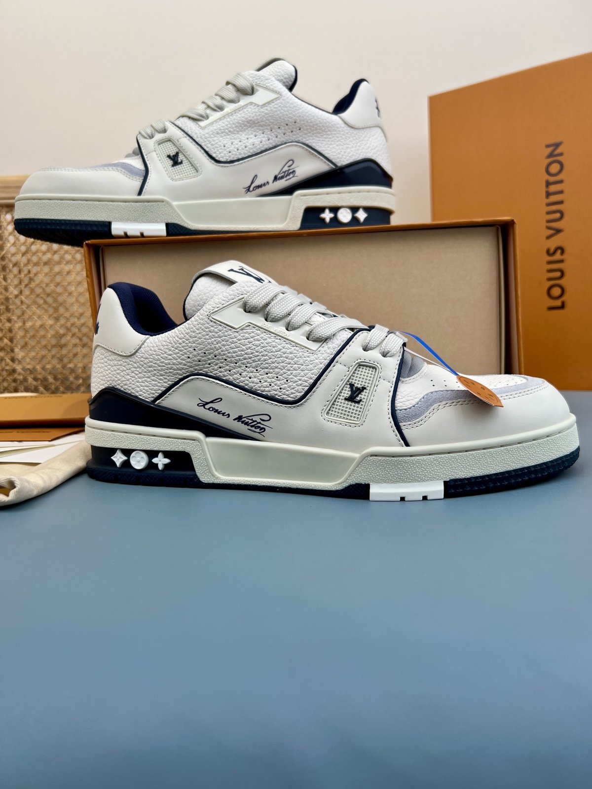 Sneakers Trainer 'Blanc Marine Classique' — vue 5