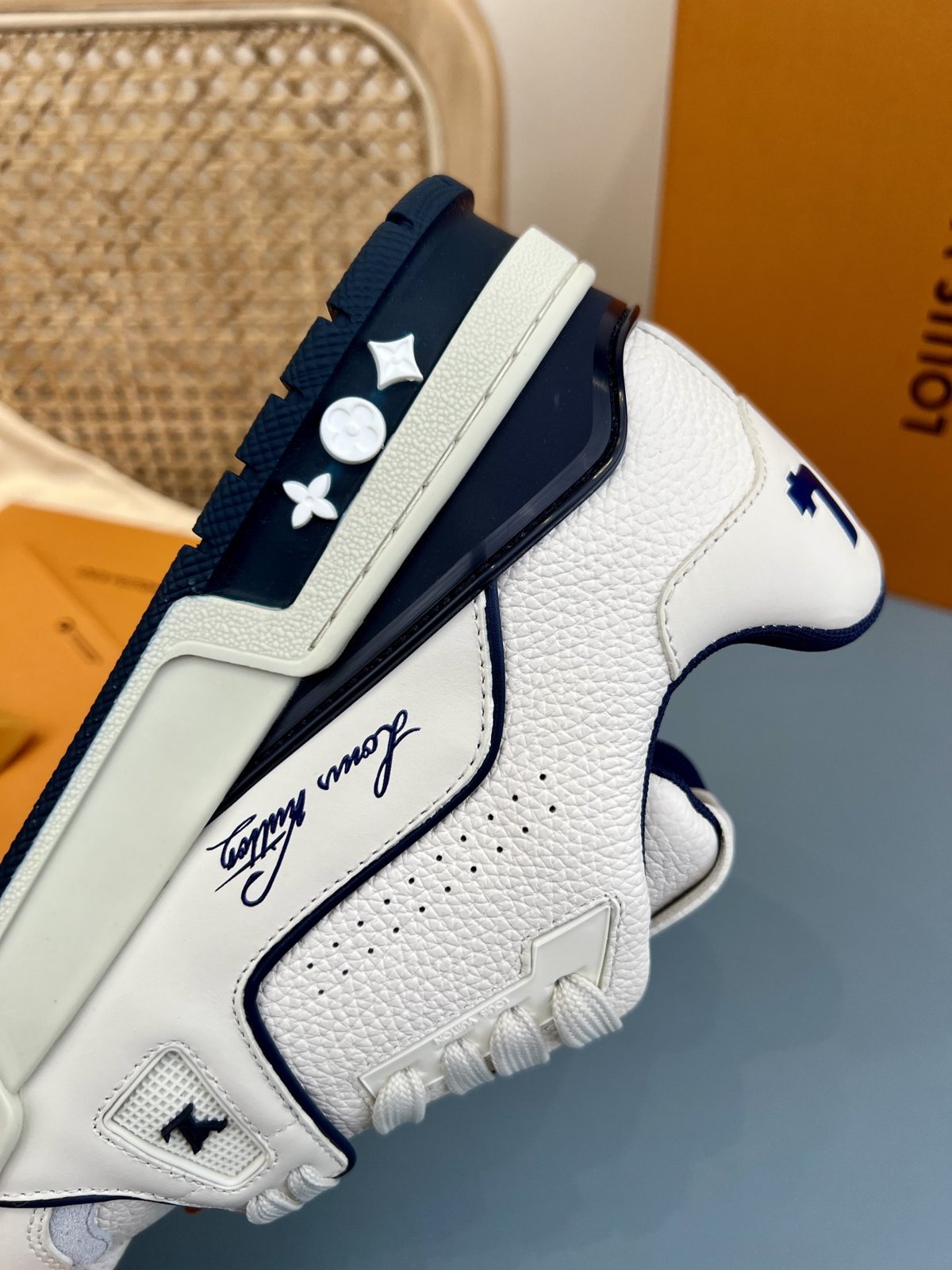 Sneakers Trainer 'Blanc Marine Classique' — vue 9