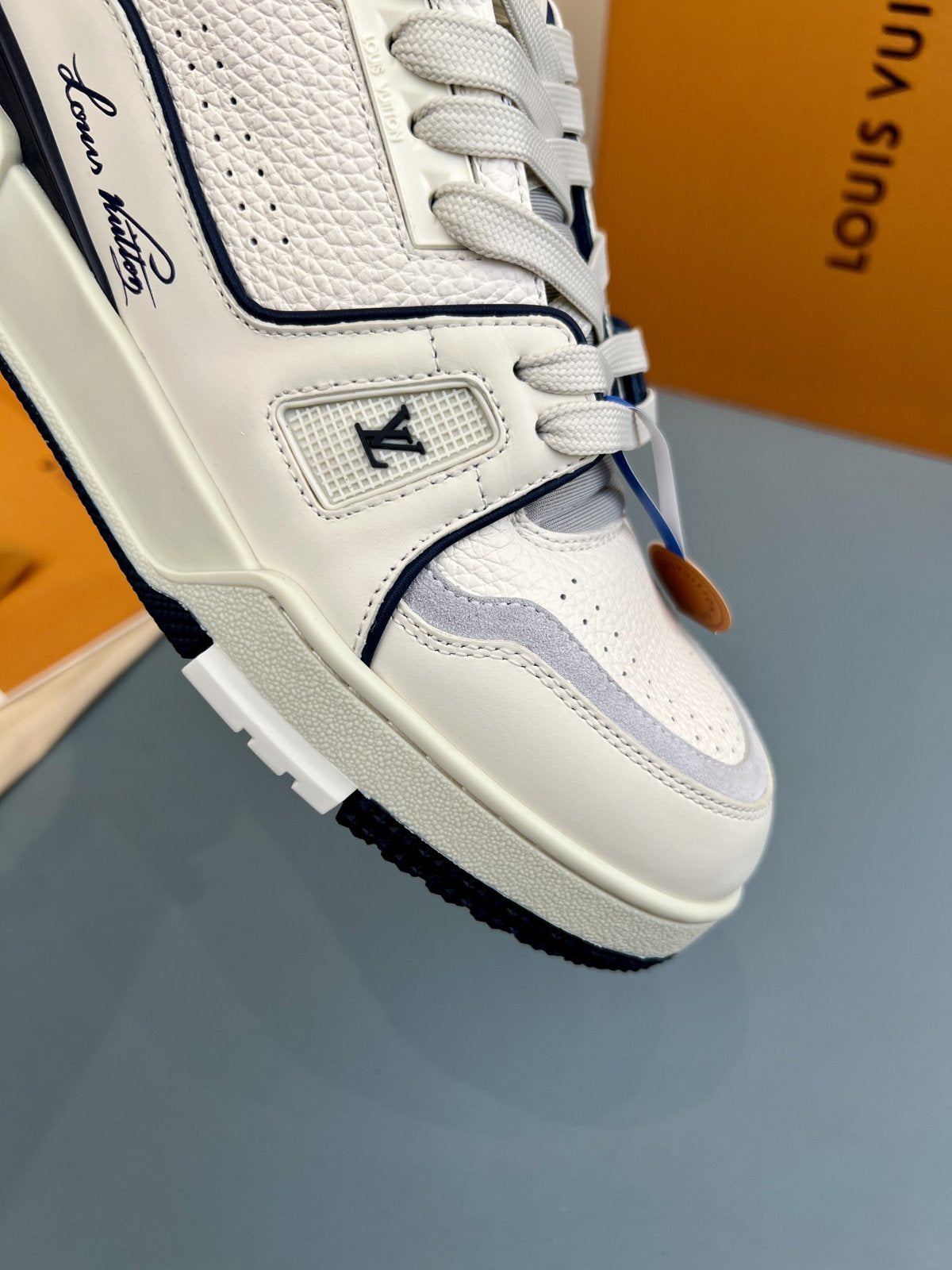 Sneakers Trainer 'Blanc Marine Classique' — vue 11