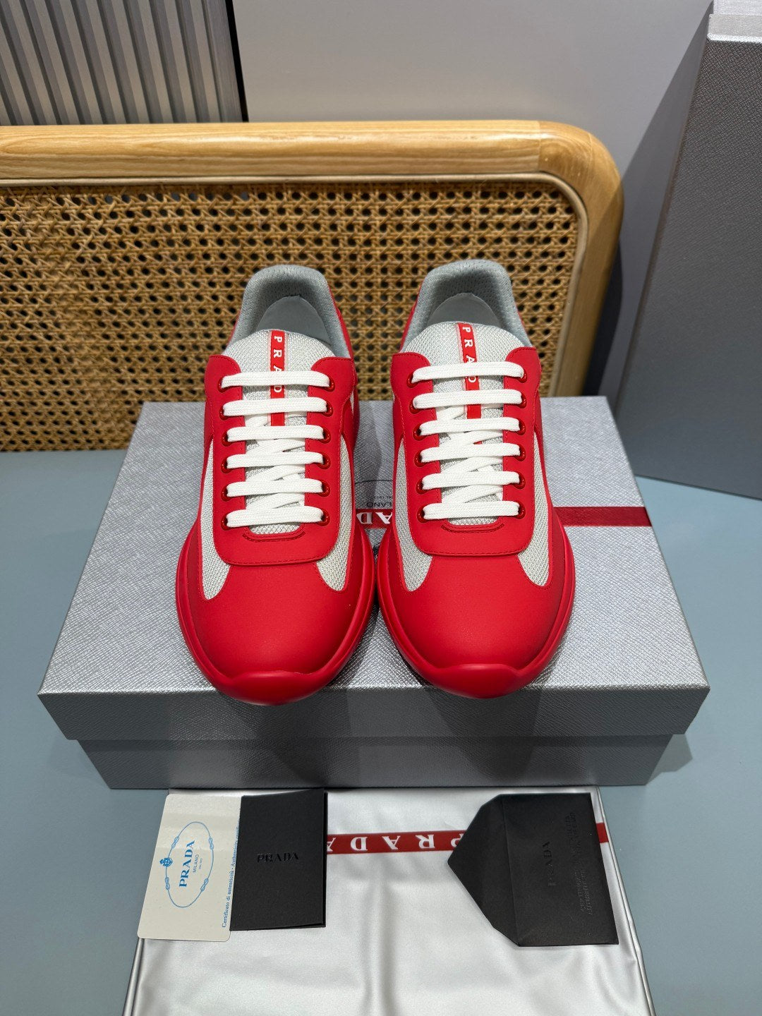 Sneakers America's Cup 'Rouge' — vue 16