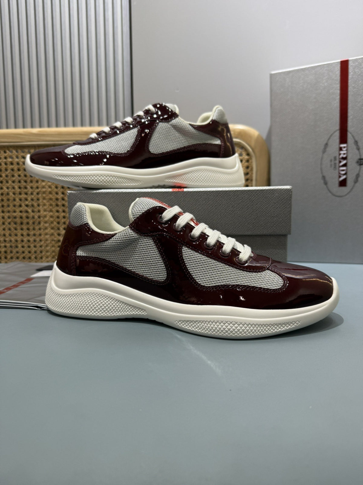 Sneakers America's Cup 'Bordeaux Verni'