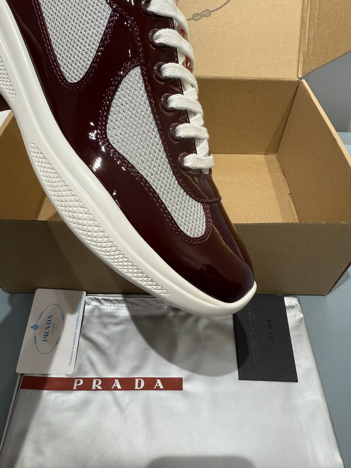 Sneakers America's Cup 'Bordeaux Verni' — vue 10