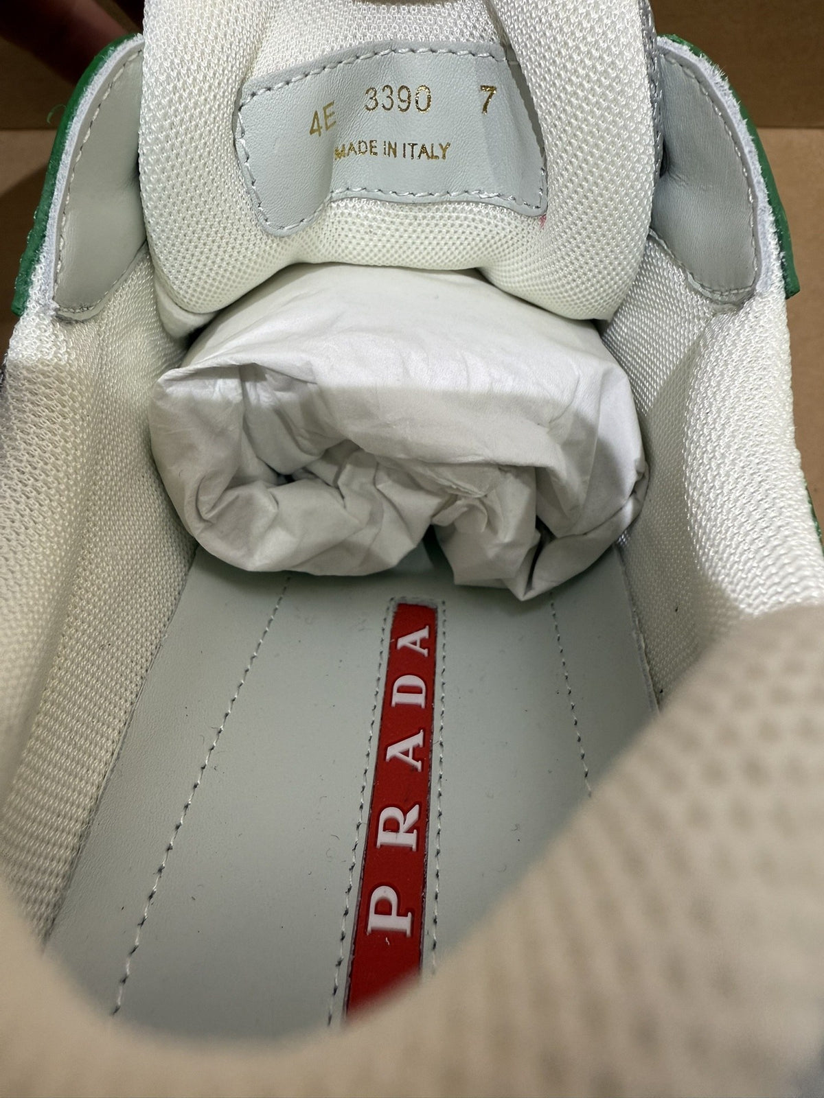 Sneakers America's Cup 'Vert Verni' — vue 3