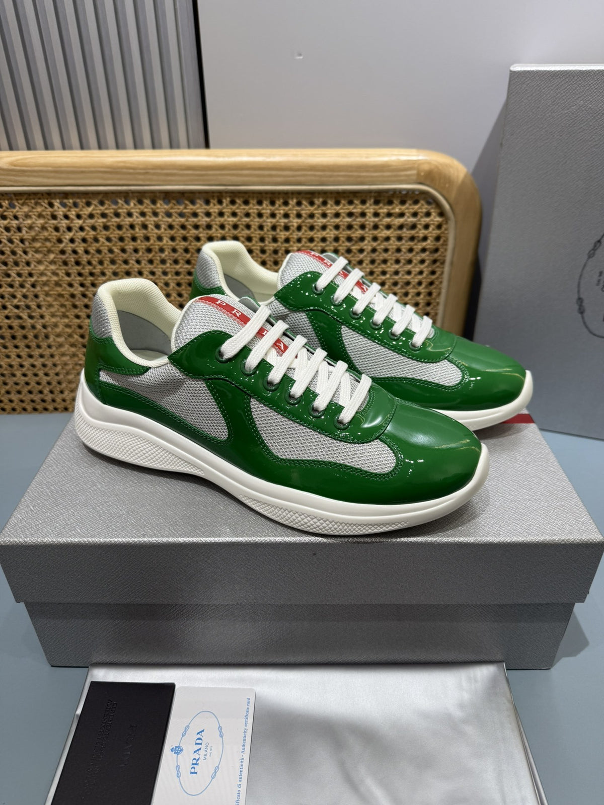 Sneakers America's Cup 'Vert Verni' — vue 16