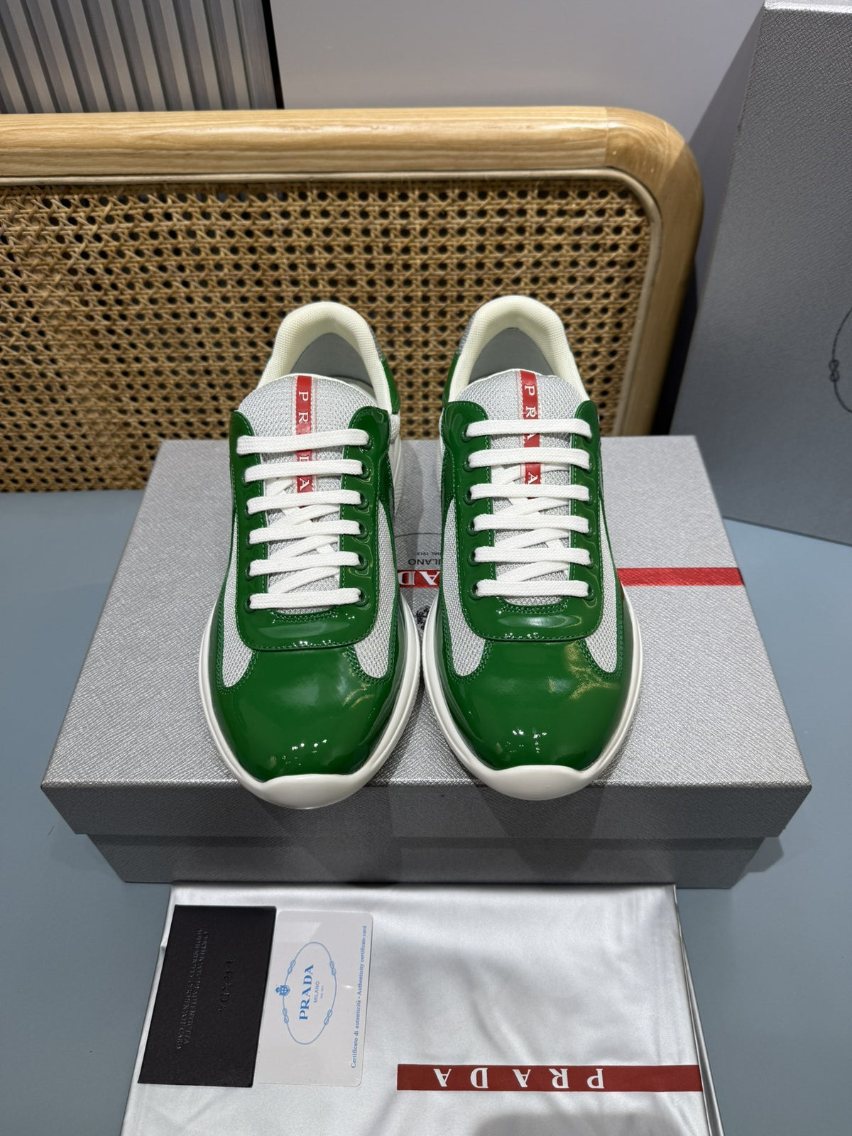 Sneakers America's Cup 'Vert Verni' — vue 17