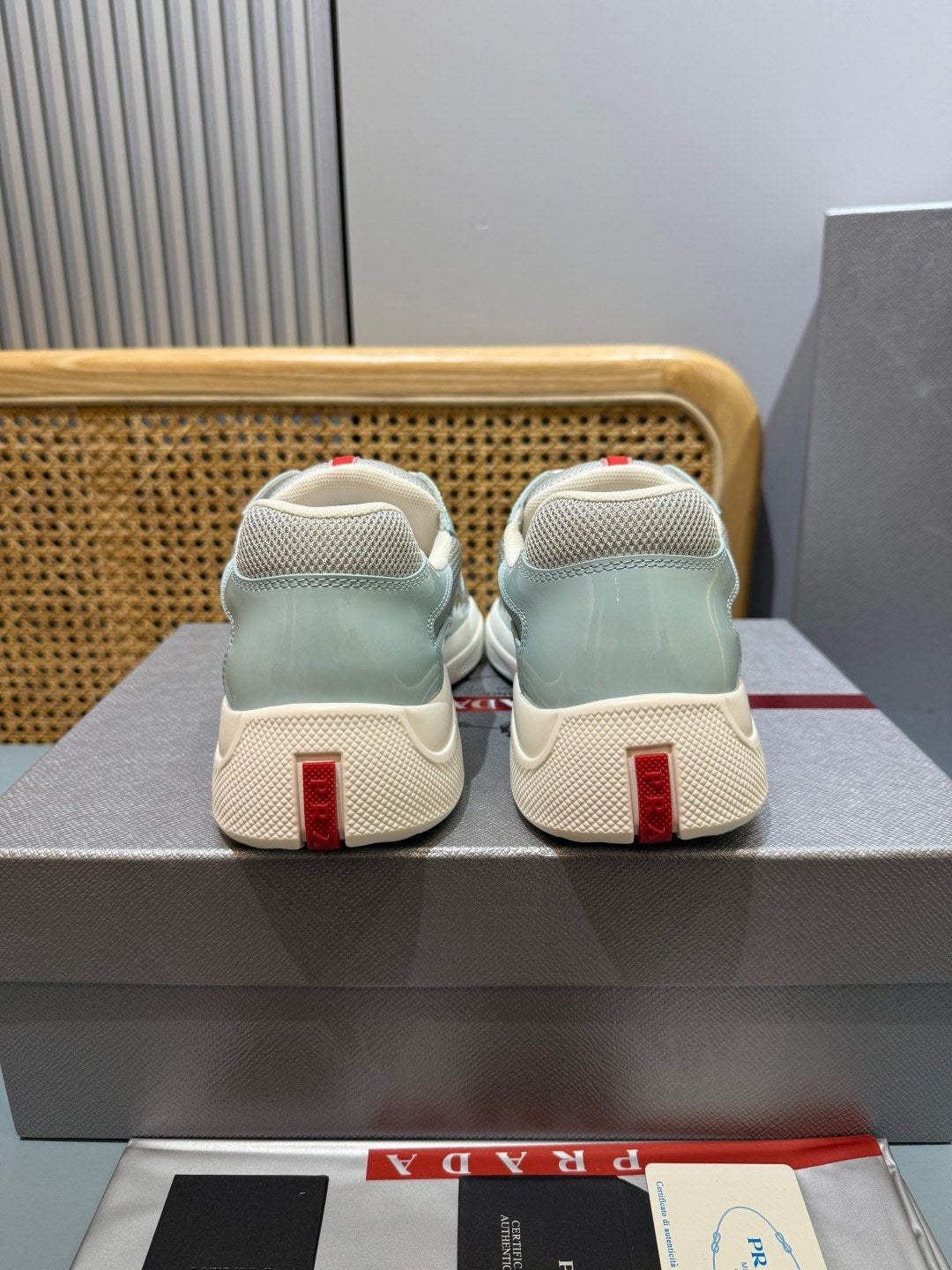 Sneakers America's Cup 'Bleu Ciel Verni' — vue 16
