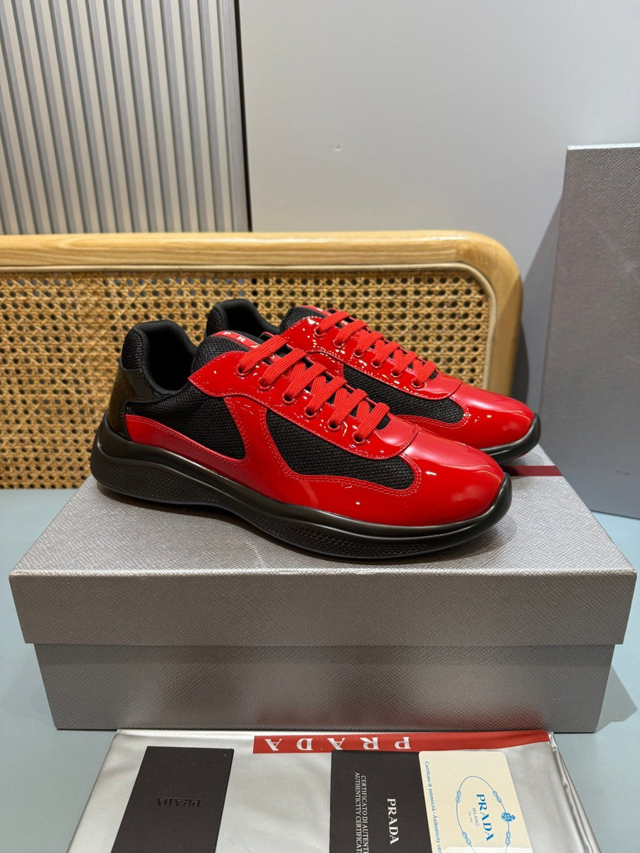 Sneakers America's Cup 'Rouge et Noir Verni' — vue 15