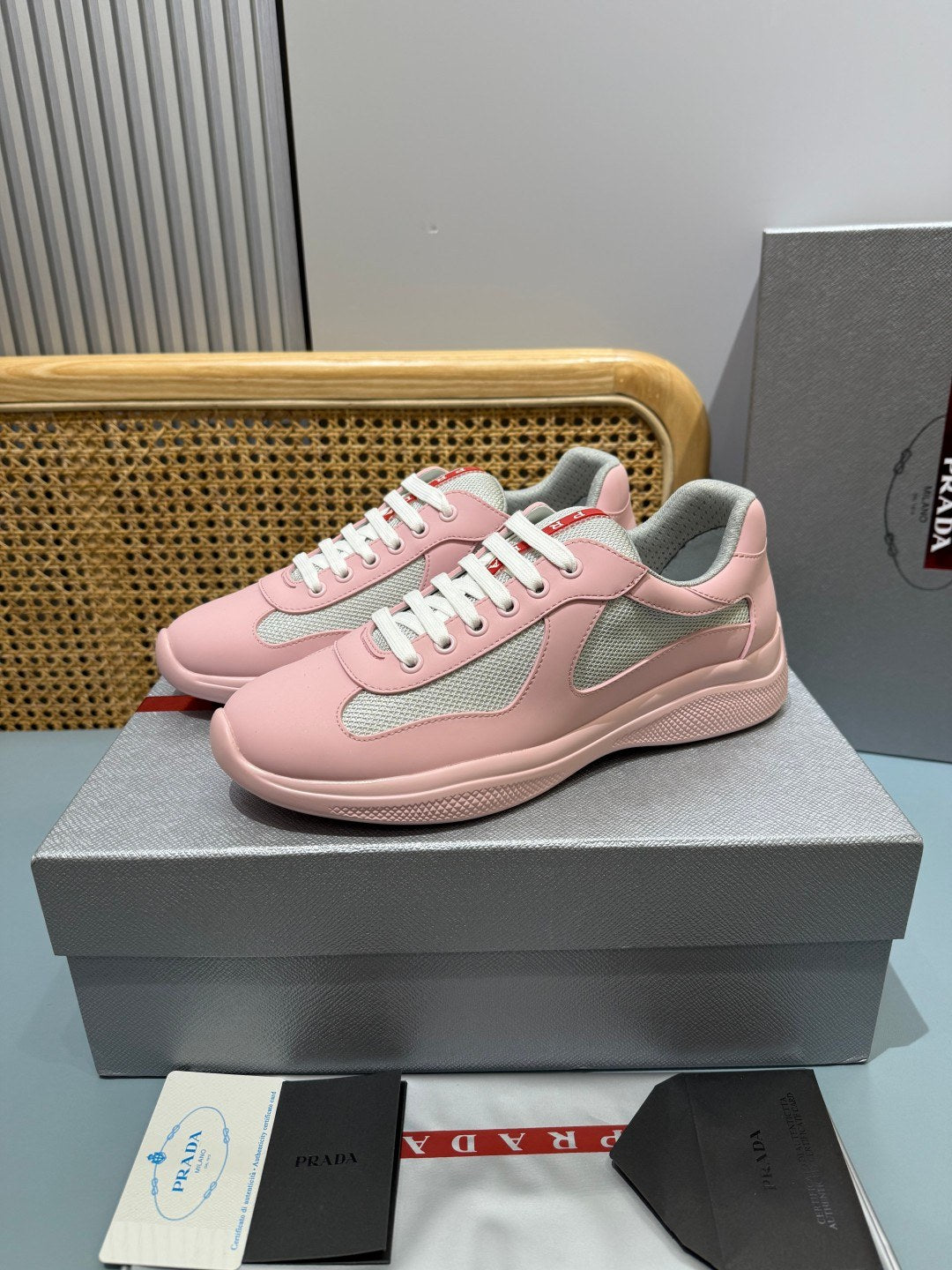 Sneakers America's Cup 'Rose' — vue 2