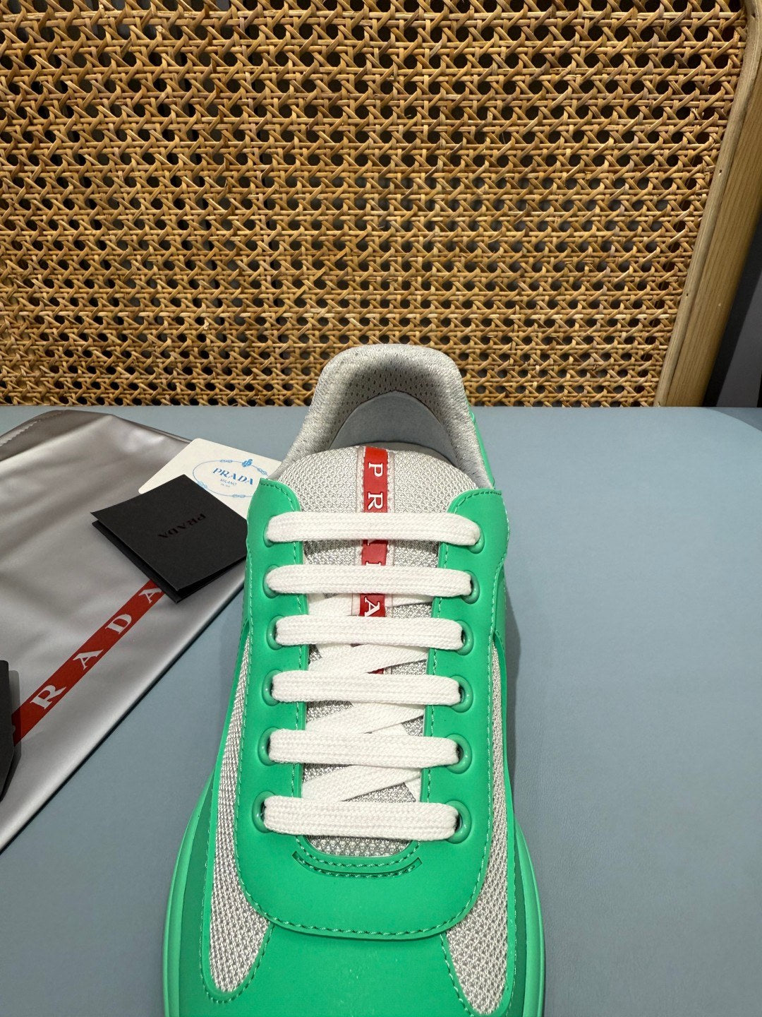 Sneakers America's Cup 'Vert Menthe' — vue 5