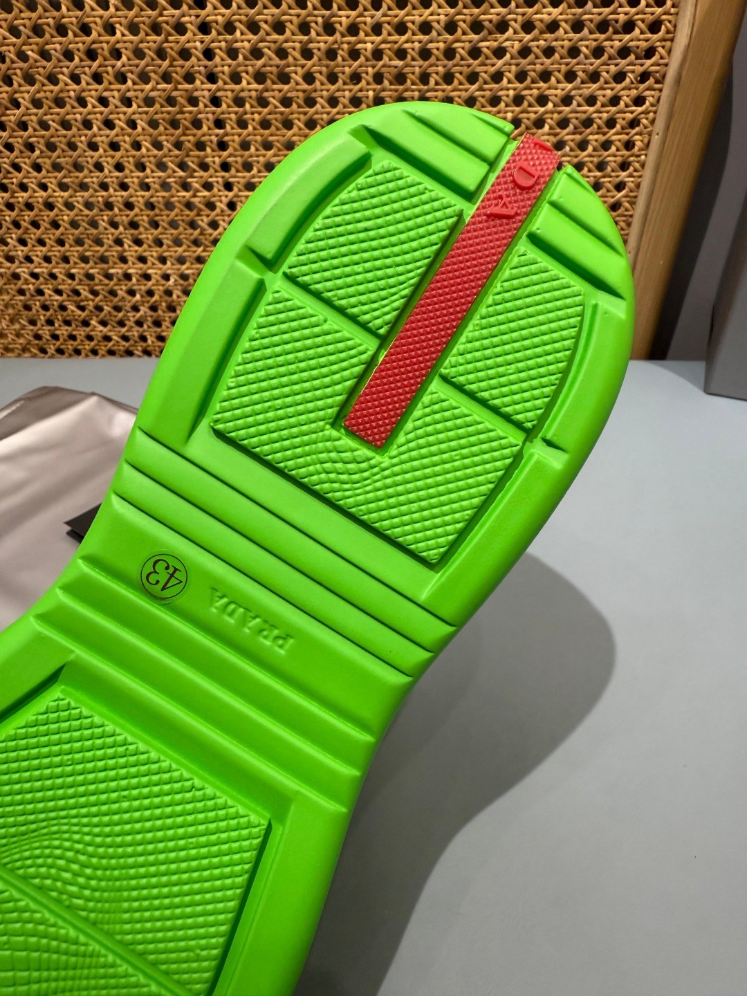 Sneakers America's Cup 'Vert Fluo' — vue 7