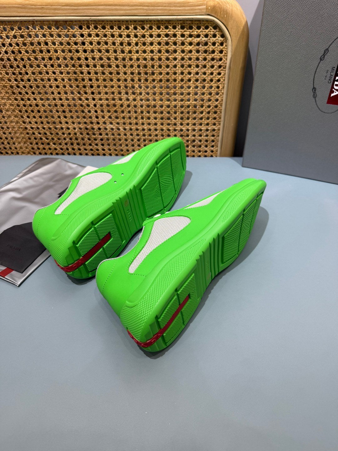 Sneakers America's Cup 'Vert Fluo' — vue 10