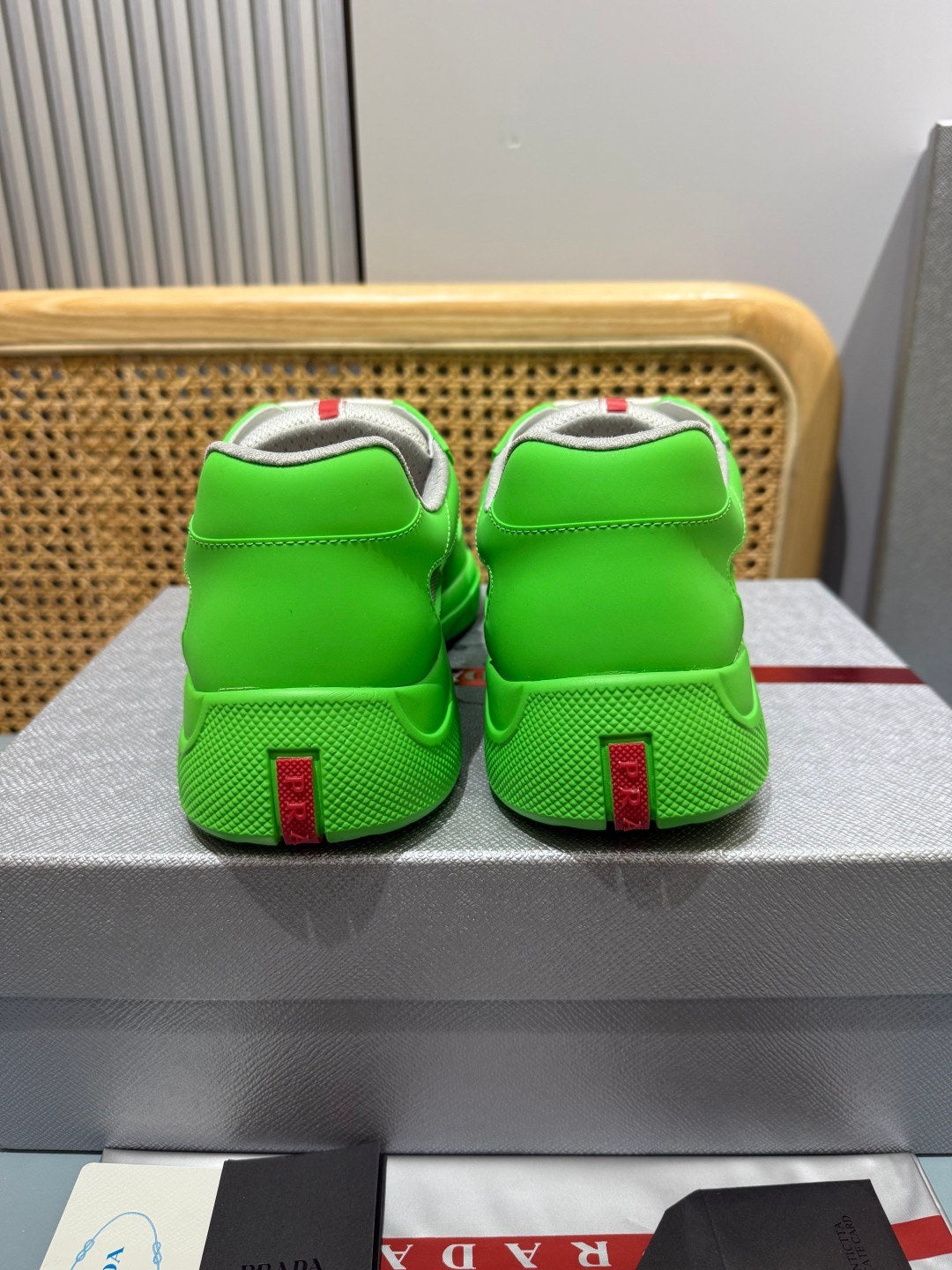 Sneakers America's Cup 'Vert Fluo' — vue 13