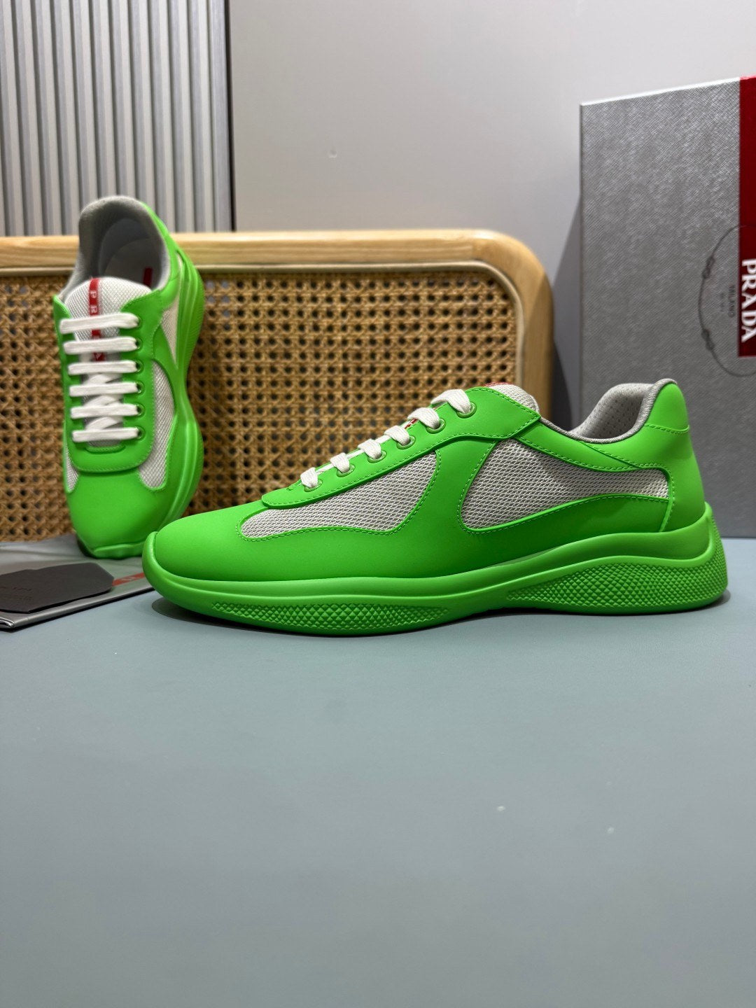 Sneakers America's Cup 'Vert Fluo' — vue 14