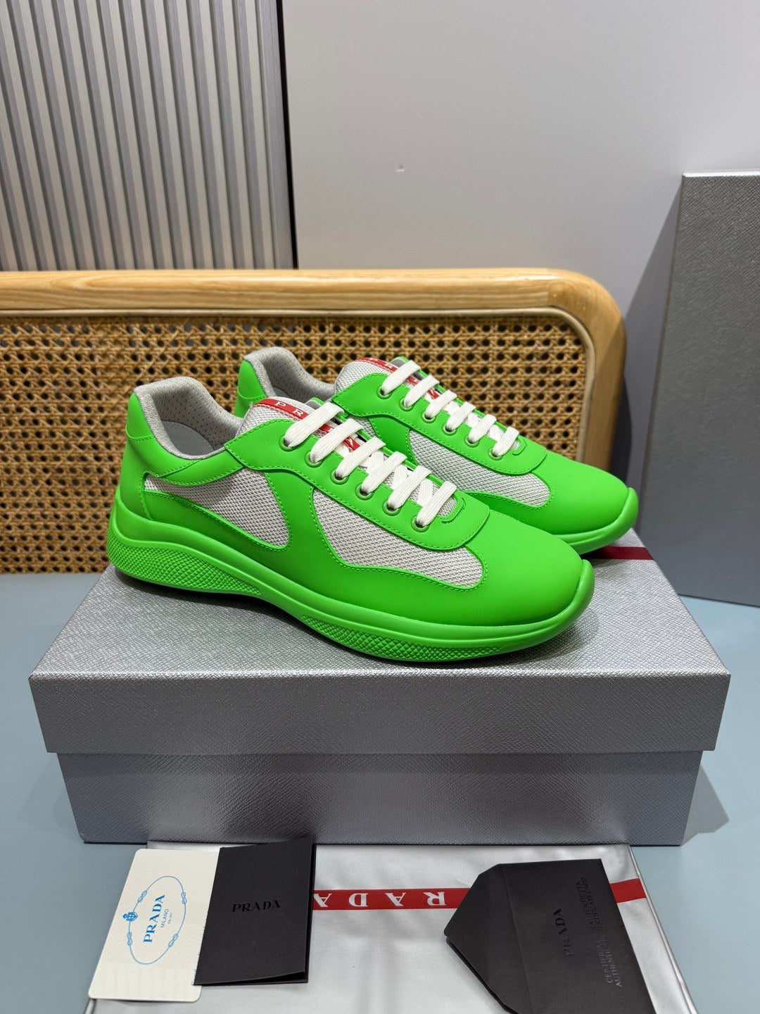 Sneakers America's Cup 'Vert Fluo' — vue 15