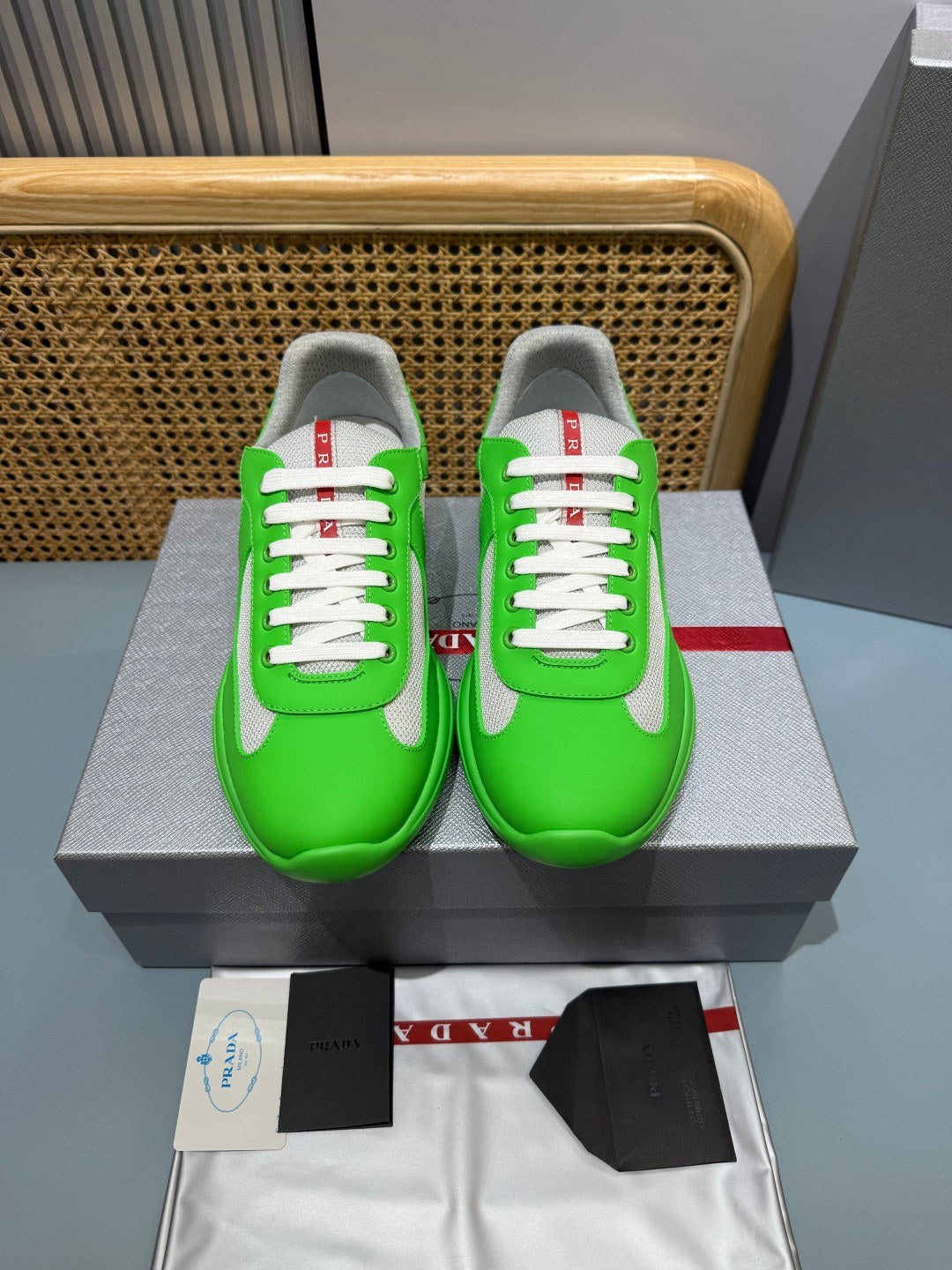 Sneakers America's Cup 'Vert Fluo' — vue 16