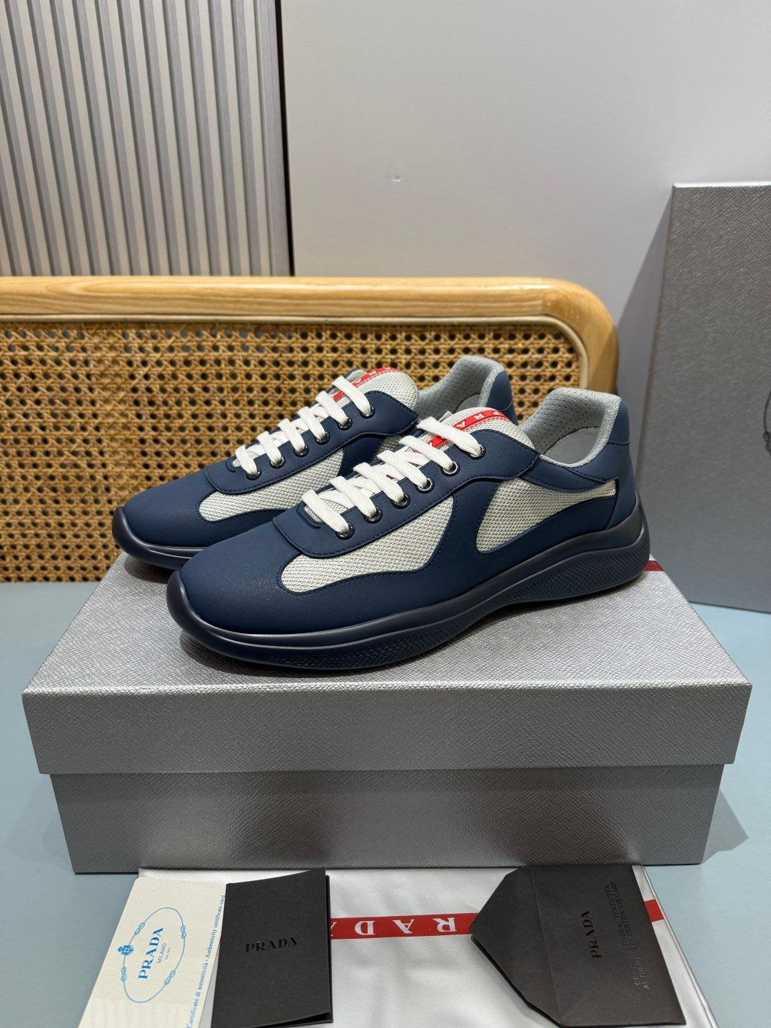 Sneakers America's Cup 'Bleu Marine' — vue 2