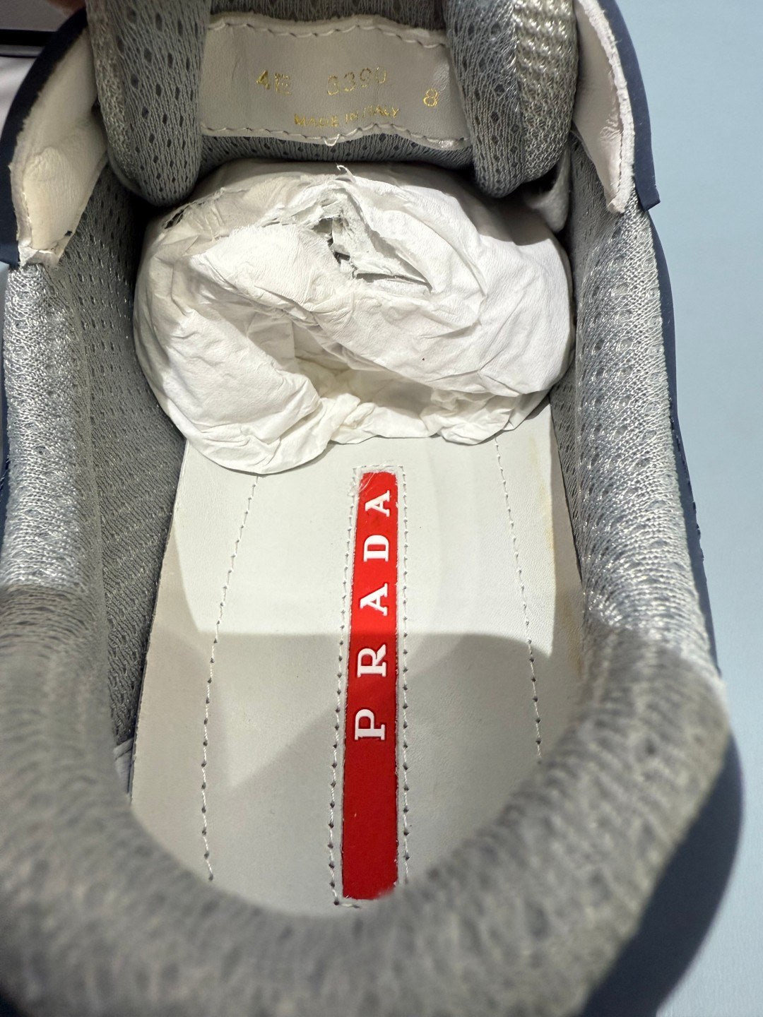 Sneakers America's Cup 'Bleu Marine' — vue 3